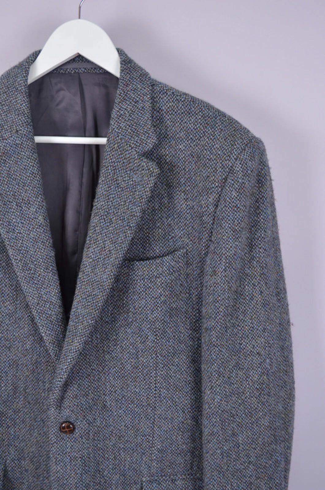 Harris Tweed Harris Tweed Mens Tweed Knit Blazer Jacket Sz EU52/UK42 or L Size 42R - 3 Thumbnail