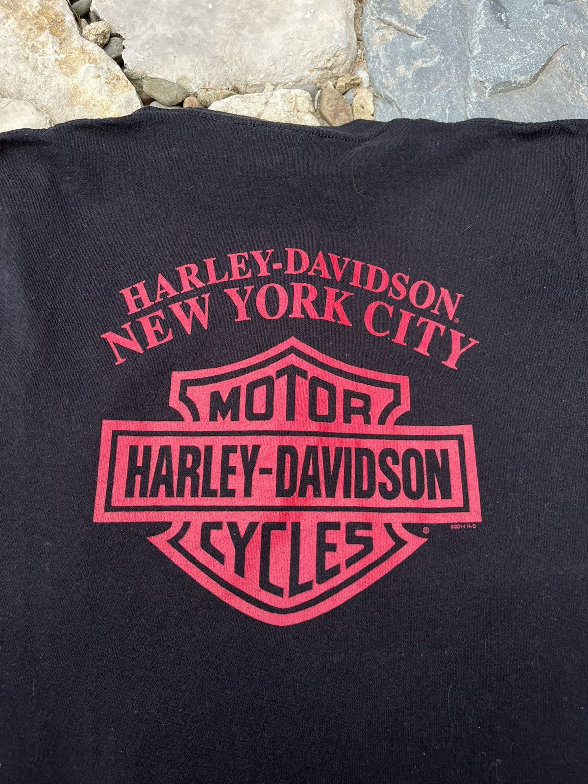 Harley Davidson Vintage Harley-Davidson pinup girl lady wheels t-shirt tee Size US M / EU 48-50 / 2 - 16 Thumbnail