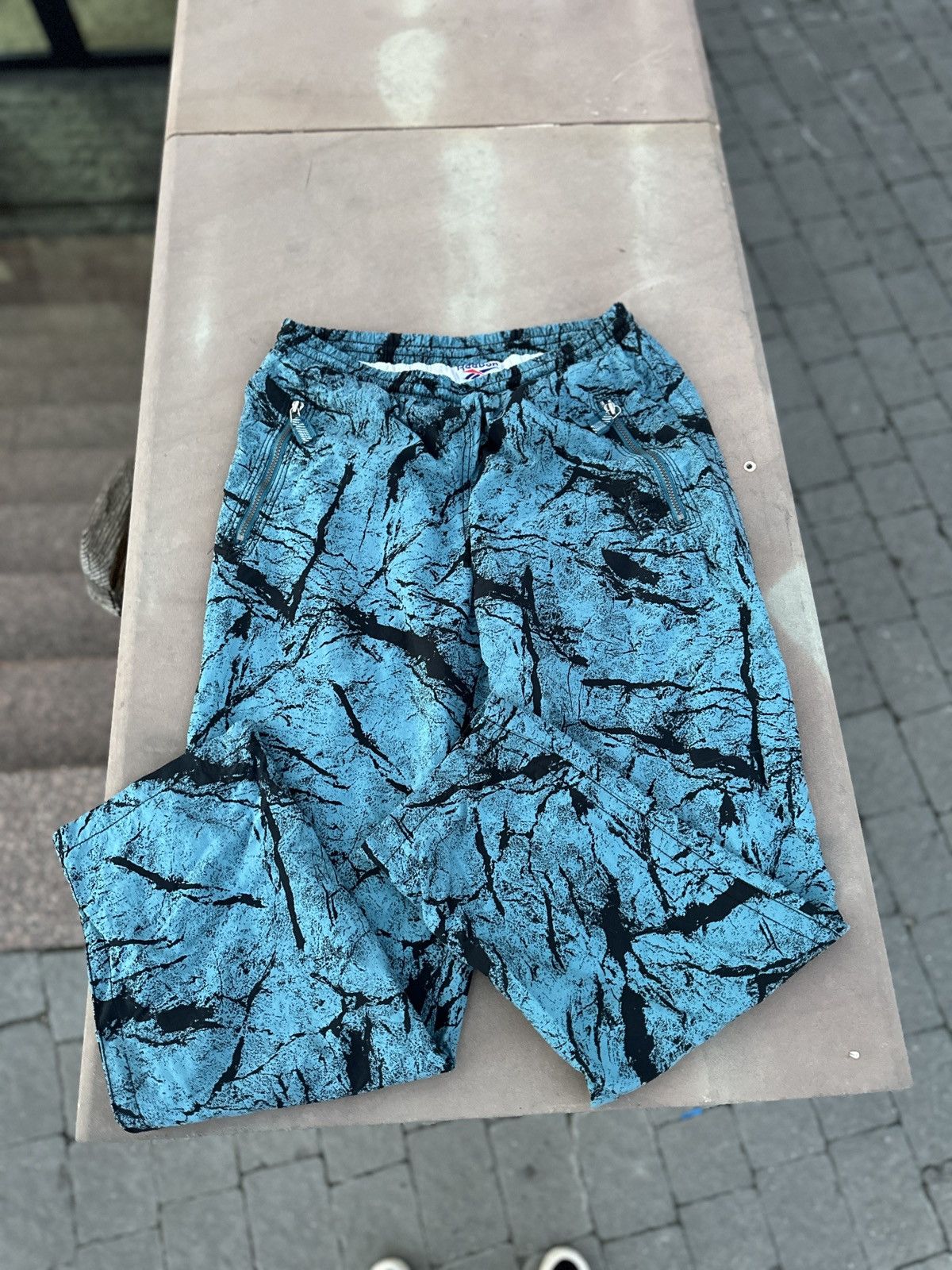 Reebok Vintage 90s Reebok Track Drill Pants Rock Travis Style rare Size US 32 / EU 48 - 4 Thumbnail
