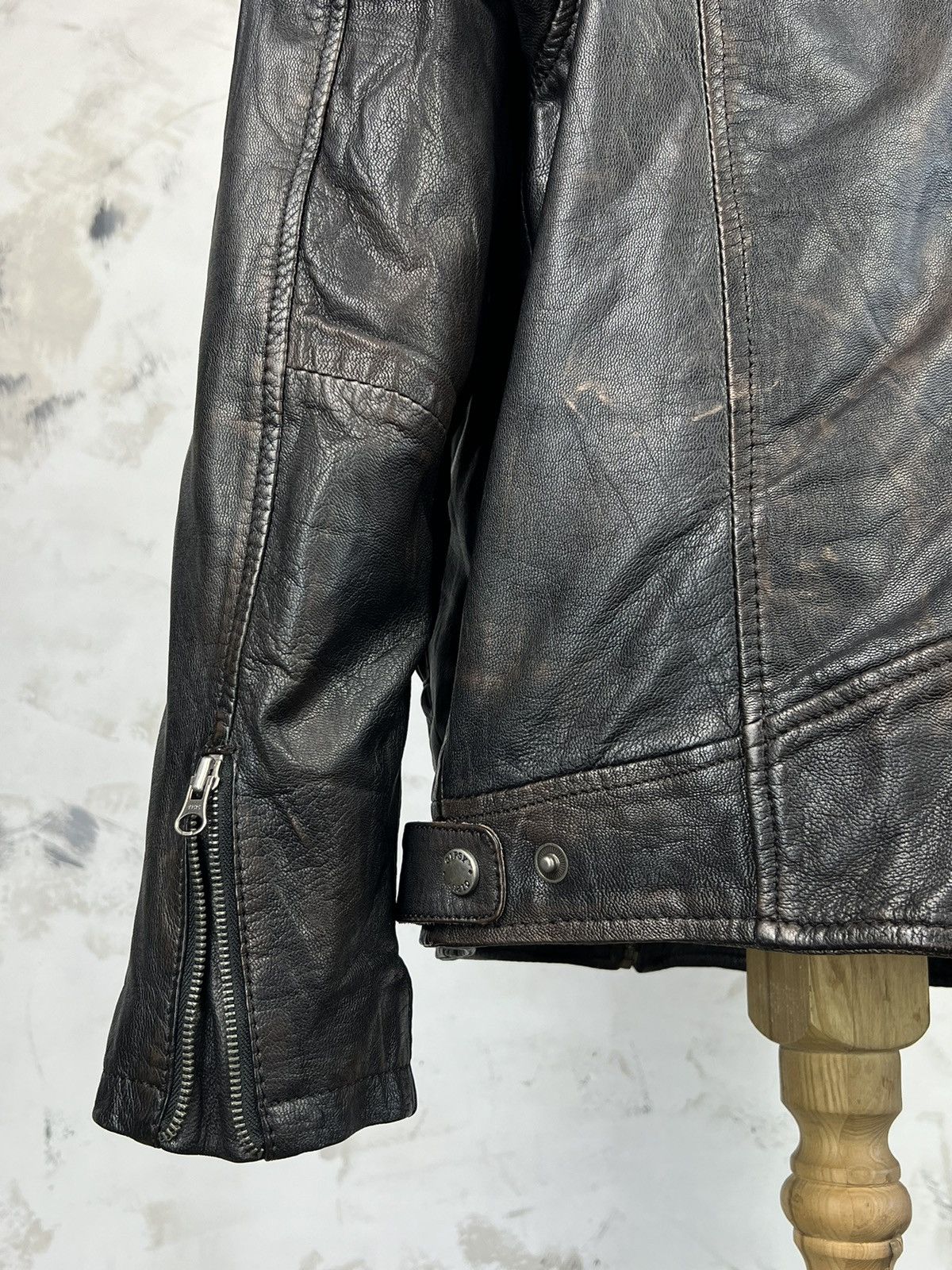 Vintage Vintage Gipsy Germany Leather Jacket Size L - XL Size US L / EU 52-54 / 3 - 6 Thumbnail