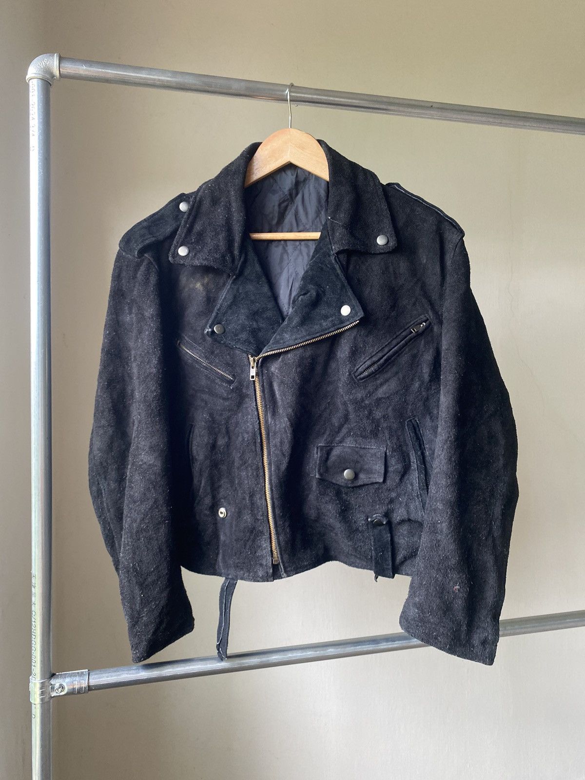 Yasuyuki Ishii VINTAGE RUDIES JAPAN BIKER LEATHER COWHIDE 90s LGB PUNK Size US M / EU 48-50 / 2 - 8 Thumbnail