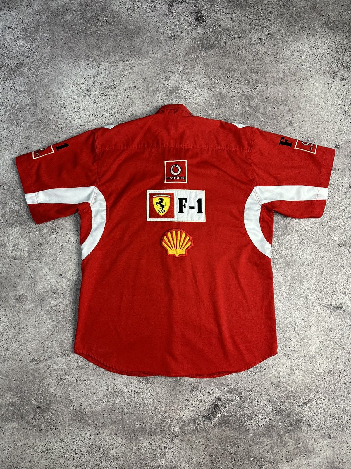 Ferrari × Vintage Vintage Ferrari Y2K Racing Jersey Shirt Formula Archival F-1 Size US XL / EU 56 / 4 - 11 Thumbnail