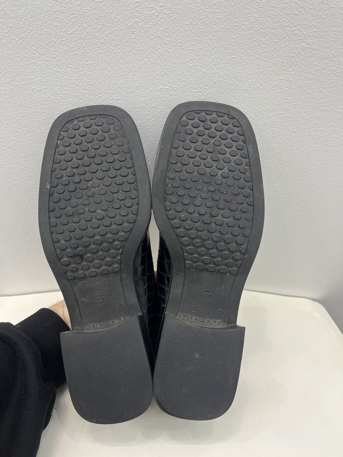 Moschino Moschino Movable Logo Chunky Platform Slip On Loafers Size US 7 / IT 37 - 10 Thumbnail