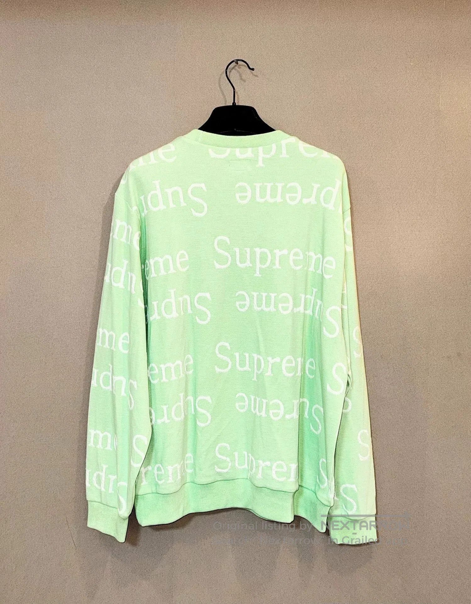 Supreme Supreme Green Pullover Sweatshirt. Size US XL / EU 56 / 4 - 2 Thumbnail