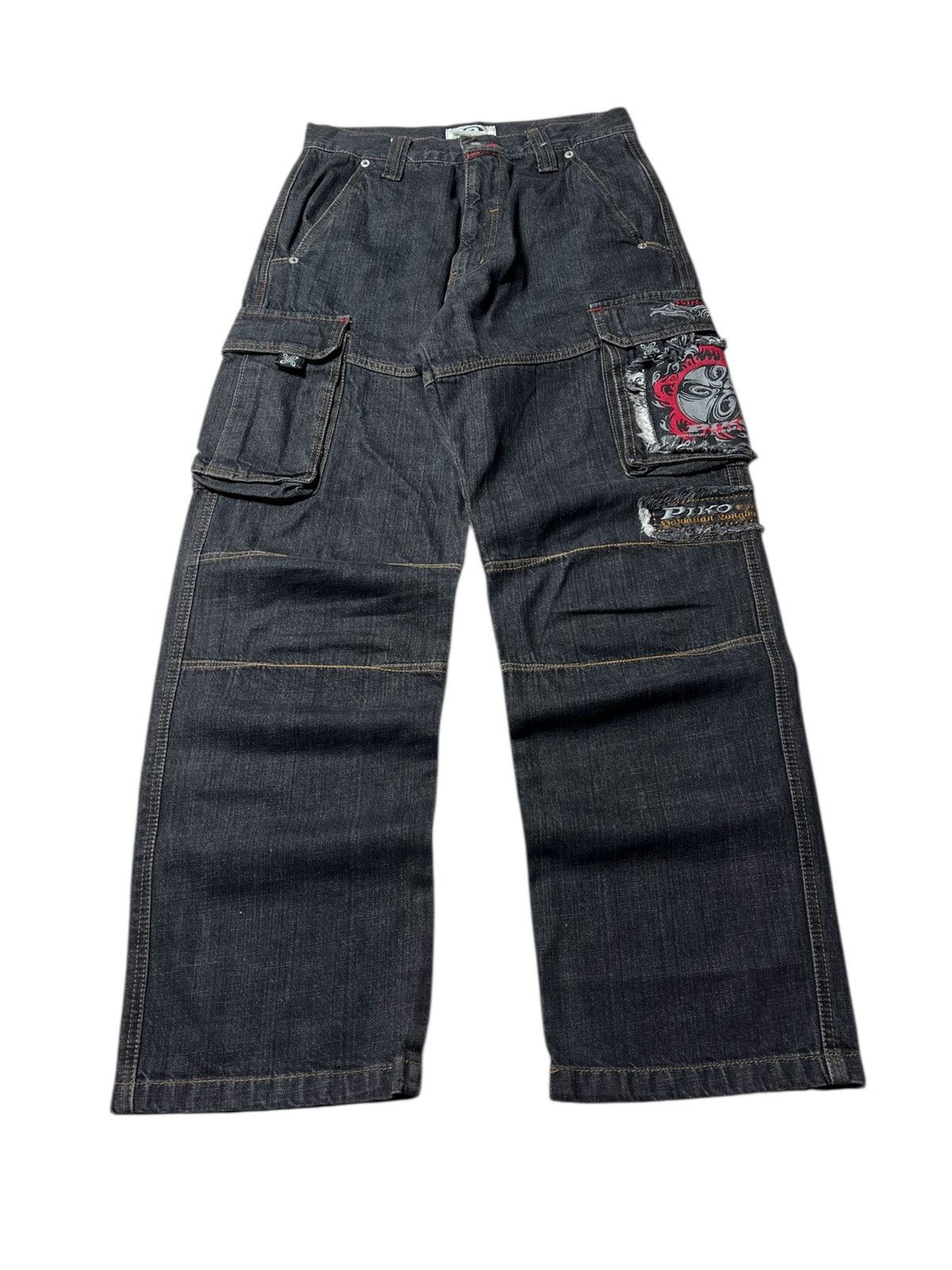 Japanese Brand Archive Y2k Piko Cargo Multipocket Baggy Pants Size US 28 / EU 44 - 1 Thumbnail