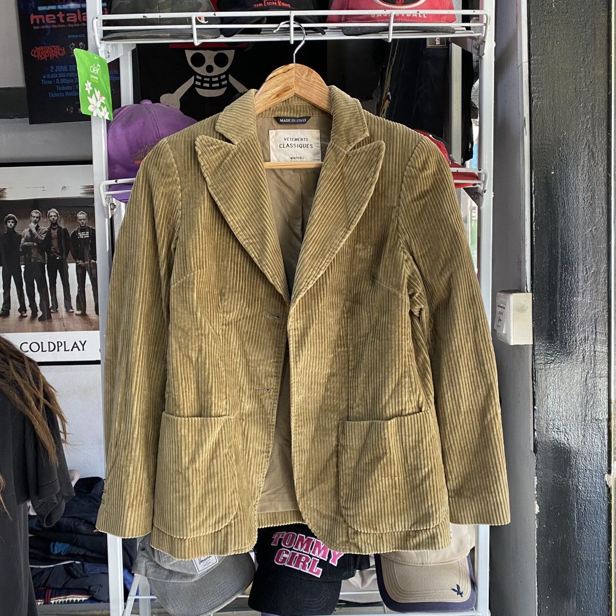 Vetements De Sport By Wim Neels VINTAGE‼️Vetements Classiques Wim Neels Made Italy Corduroy Size US S / EU 44-46 / 1 - 1 Thumbnail