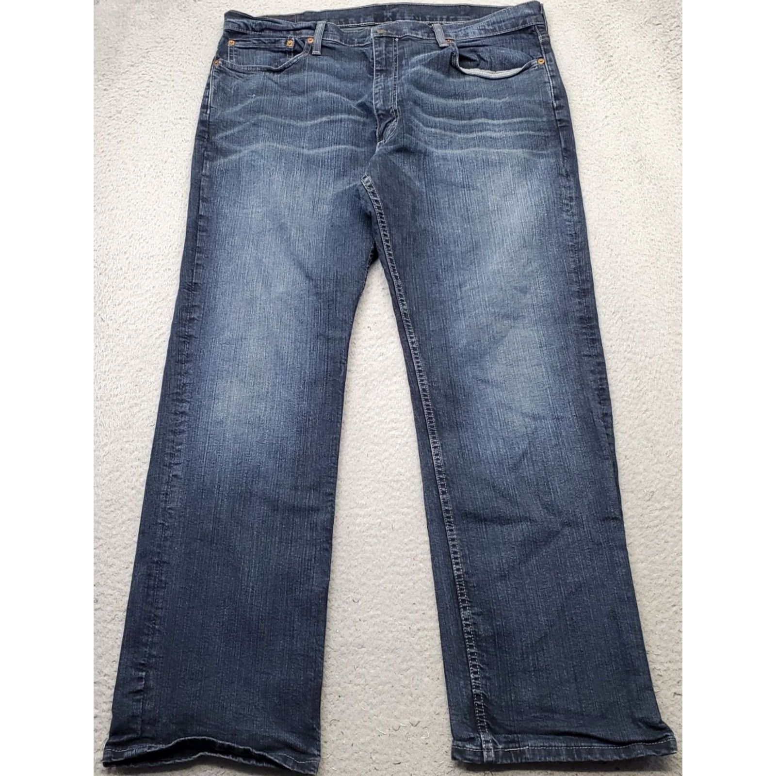 Levi's Levi's 559 Jeans Mens Size 38 Mens Blue Denim Regular Dark Wash Wide Leg - 5-Pocket Design, Belt Zip Closure - Regular Fit, Straight/Regular Rise Size US 38 / EU 54 - 2 Thumbnail