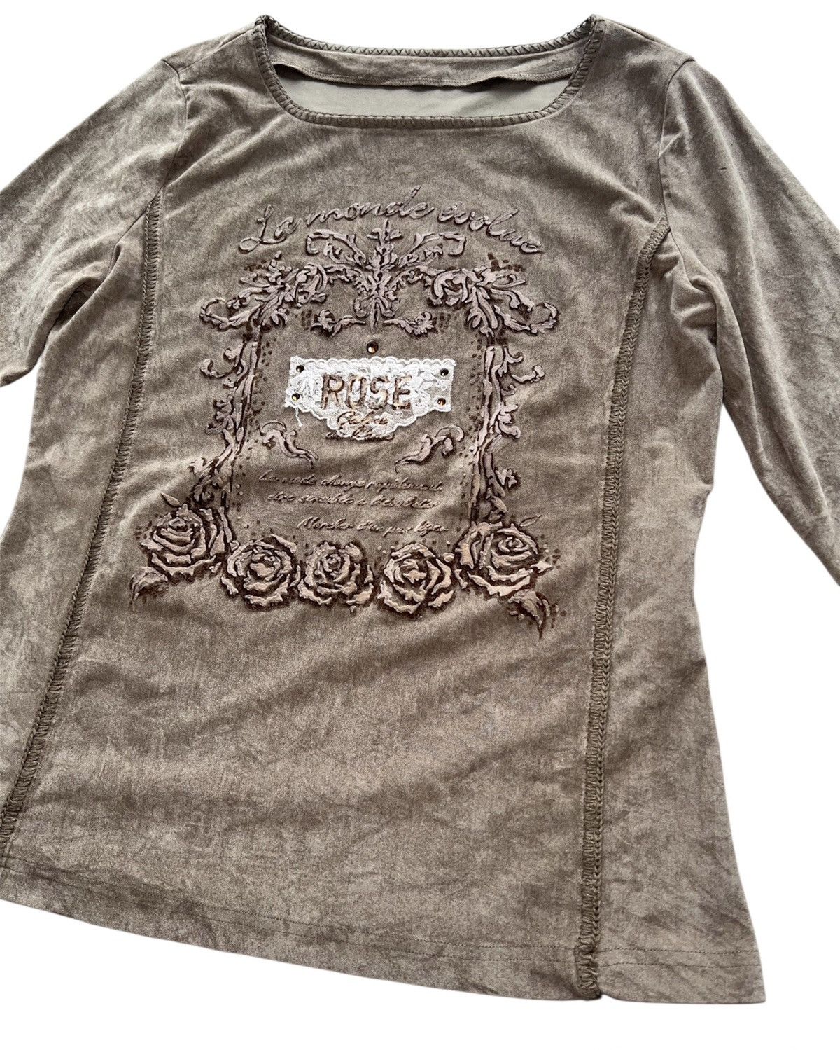 Japanese Brand Velvet grunge long sleeve 🥀➕ Size S / US 4 / IT 40 - 5 Thumbnail