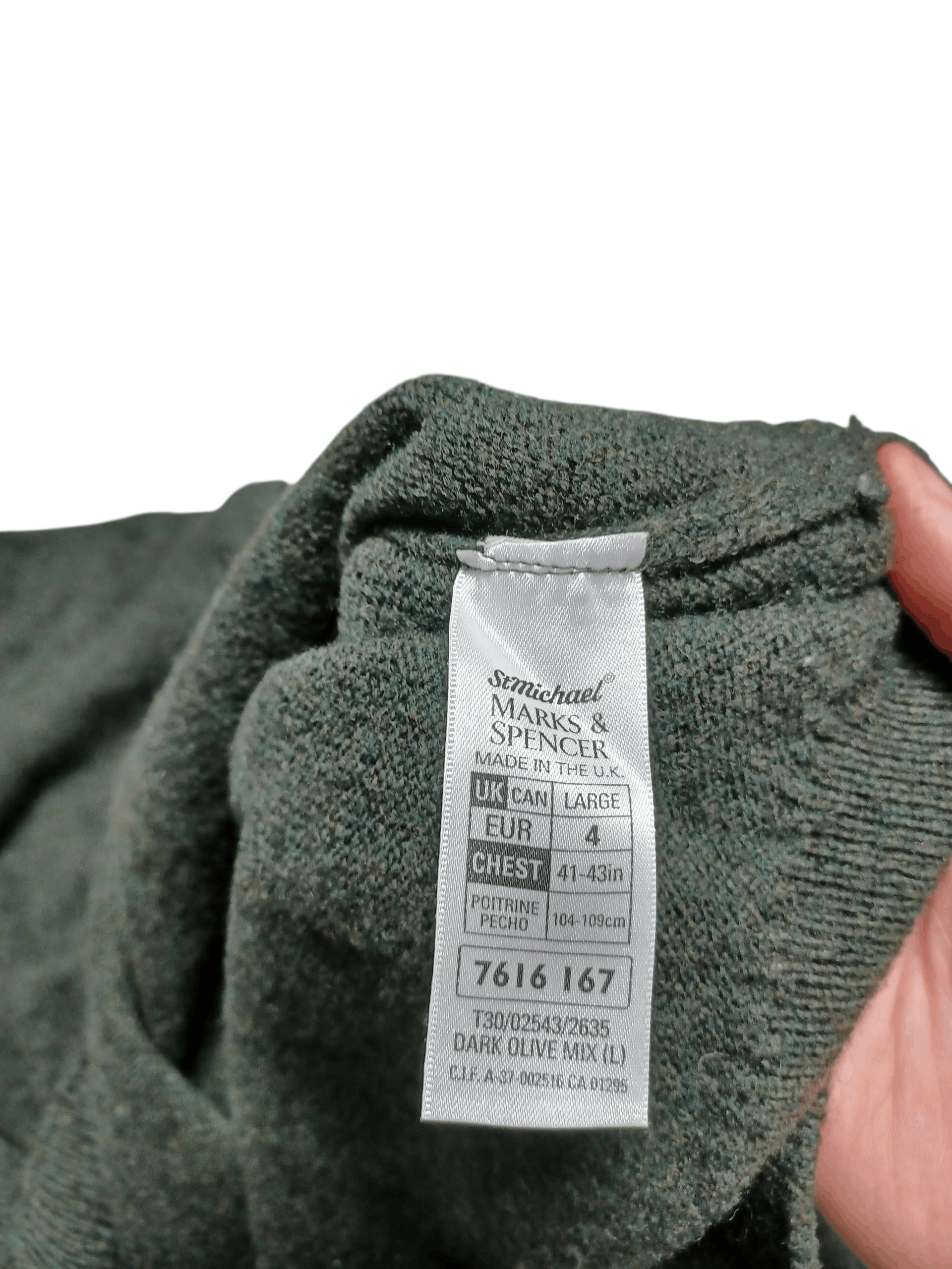 Marks & Spencer MARK SPENCER VINTAGE 90S 100% WOOL SWEATER Size US L / EU 52-54 / 3 - 4 Thumbnail