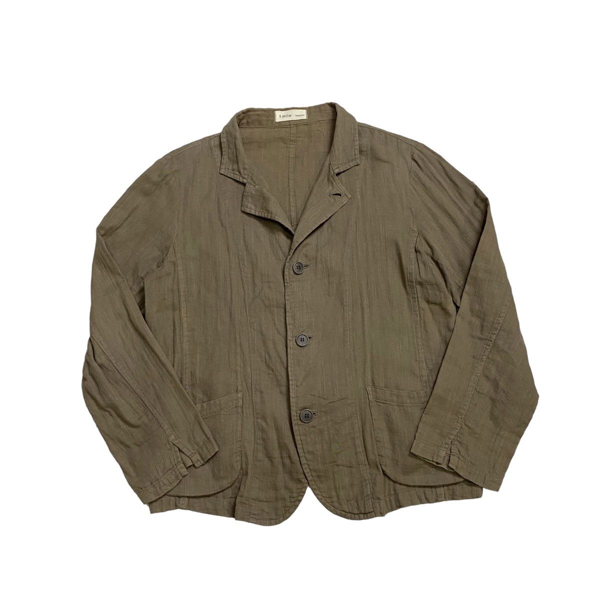 Issey Miyake 1 mile Plantation By Issey Miyake Olive Green Shirt Button Size US M / EU 48-50 / 2 - 6 Thumbnail