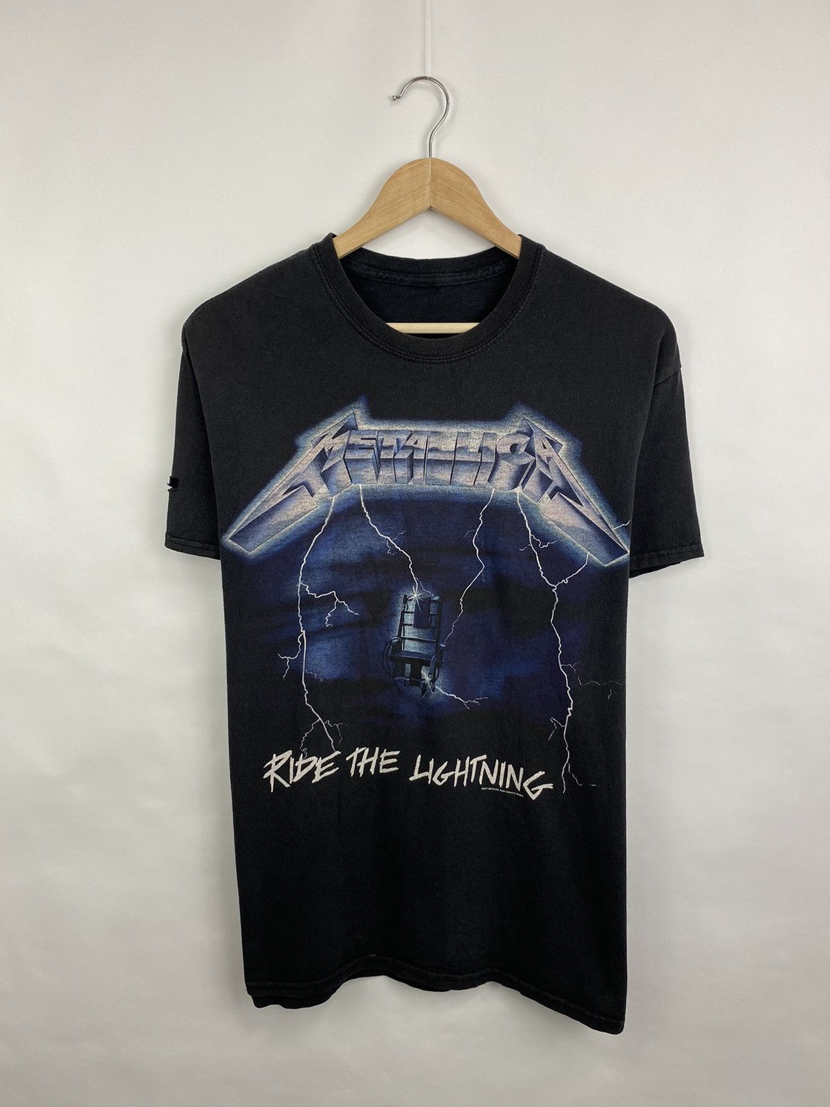 Band Tees × Metallica × Vintage Vintage Metallica Ride the Lightning rare retro t-shirt Y2K Size US M / EU 48-50 / 2 - 3 Thumbnail