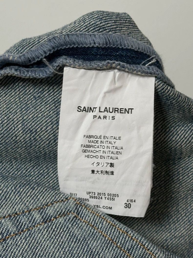 Saint Laurent Paris Saint Laurent Blue Ripped Denim Pants Size 30-2506 Size US 30 / EU 46 - 5 Thumbnail