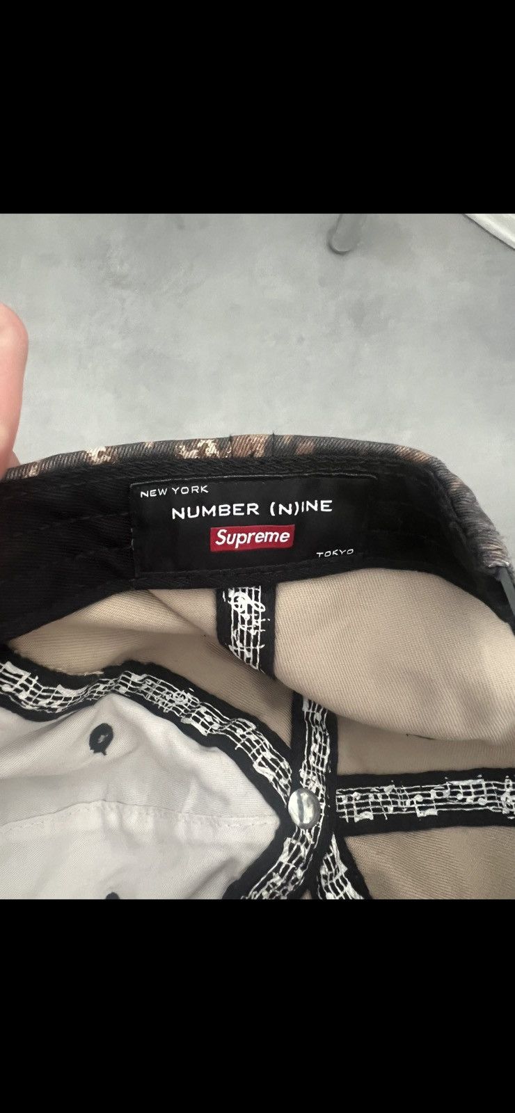Supreme x Number (N)ine Leopard 6-Panel Cap