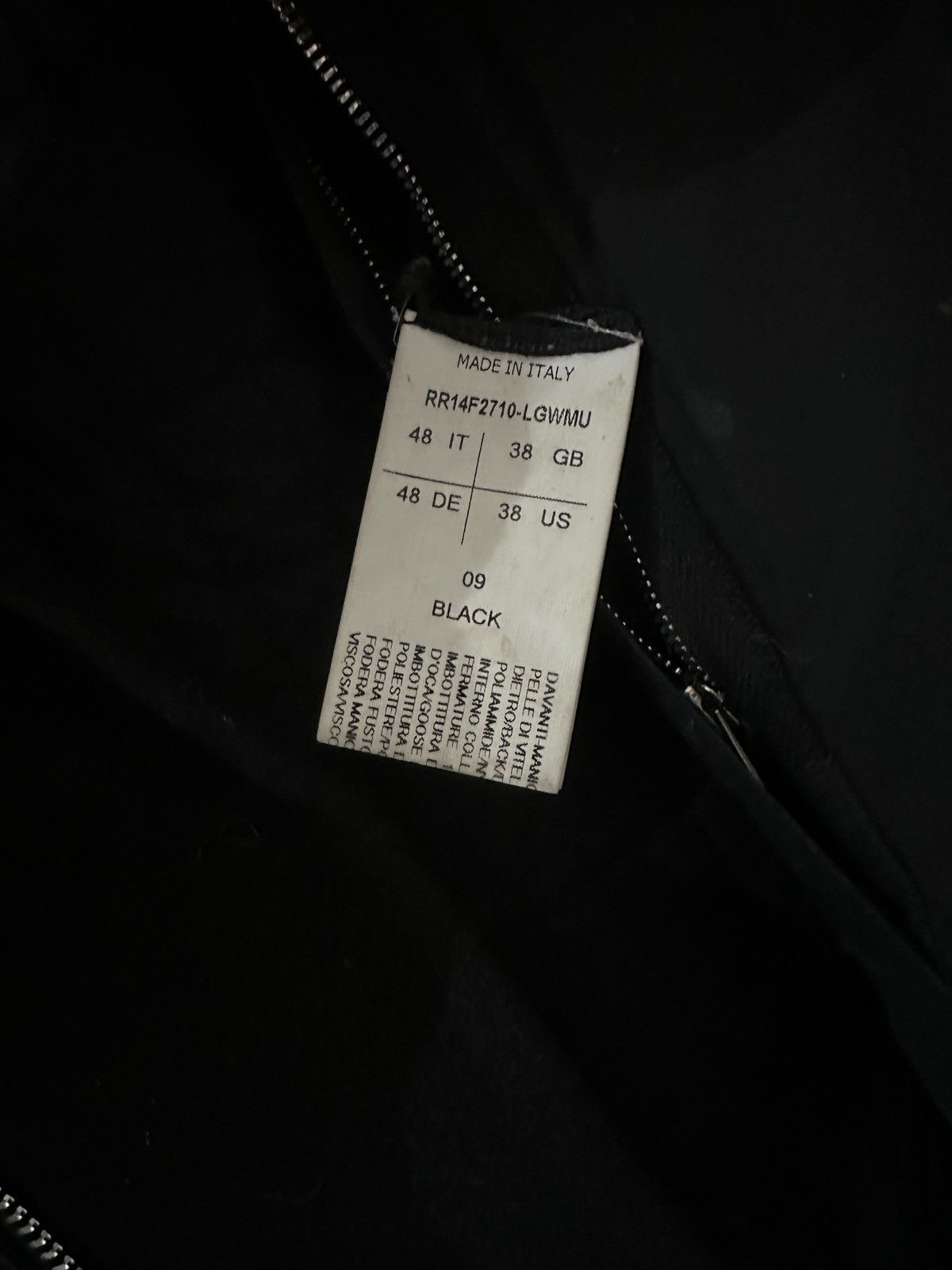 Rick Owens Rick Owens fw14 Moody Leather, Down, and Wool Jacket Size US M / EU 48-50 / 2 - 3 Thumbnail