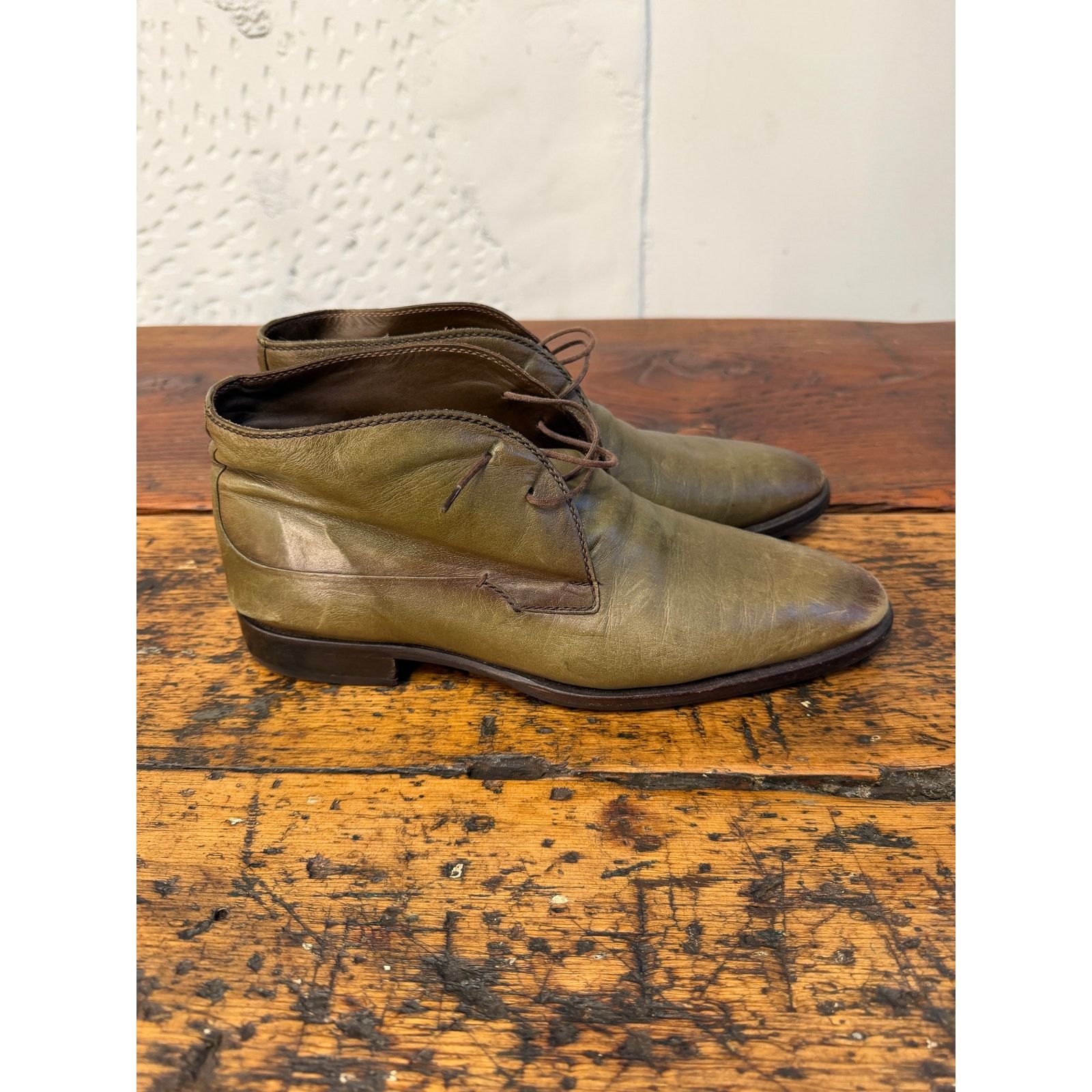 Berluti Berluti Green Leather Chukka Boots Size US 8 / EU 41 - 4 Thumbnail