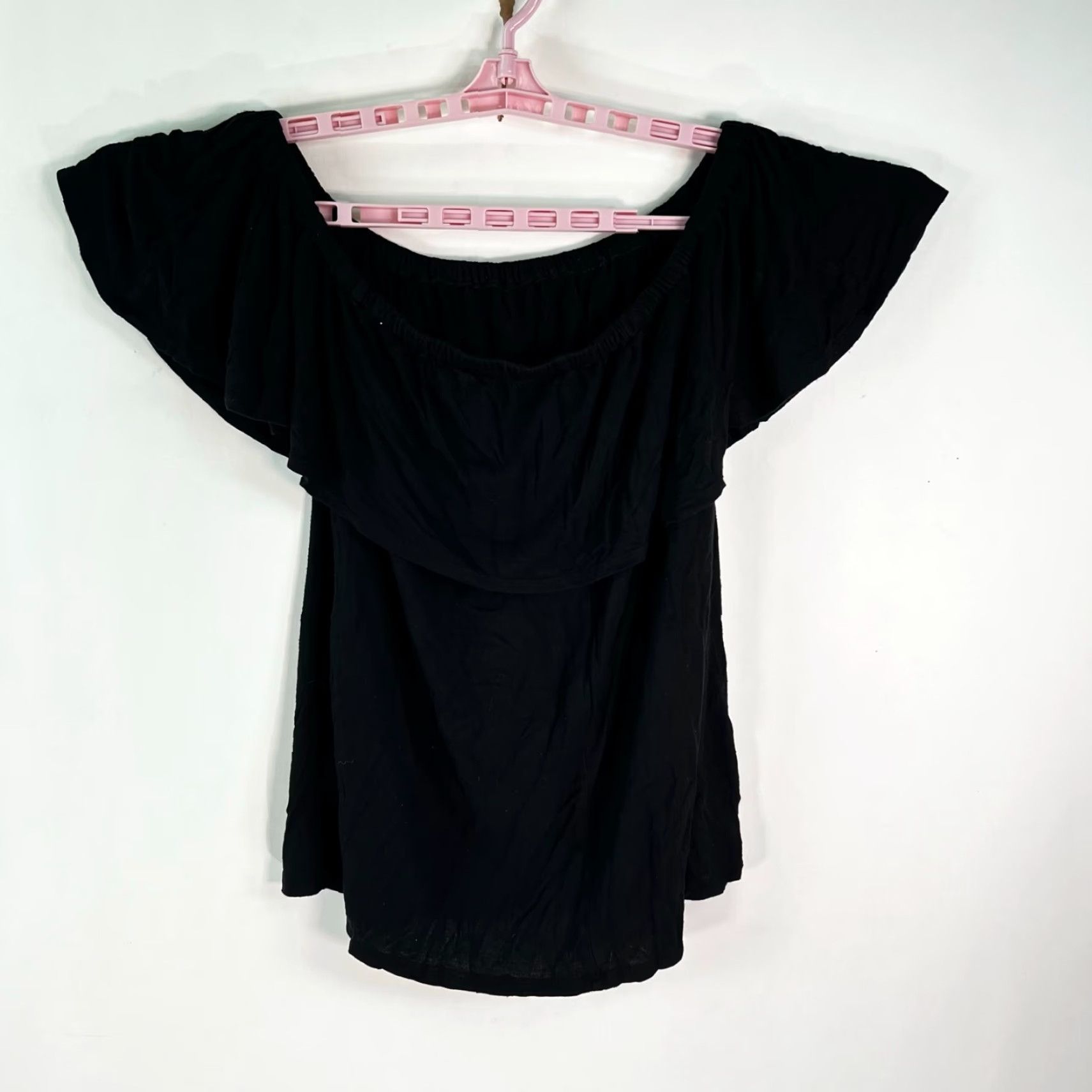 Vintage **Black Womens XL Boat Neck Pullover Blouse Top** User: Black Womens XL Boat Neck Pullover Blouse Top Size XL Size XL / US 12-14 / IT 48-50 - 4 Thumbnail