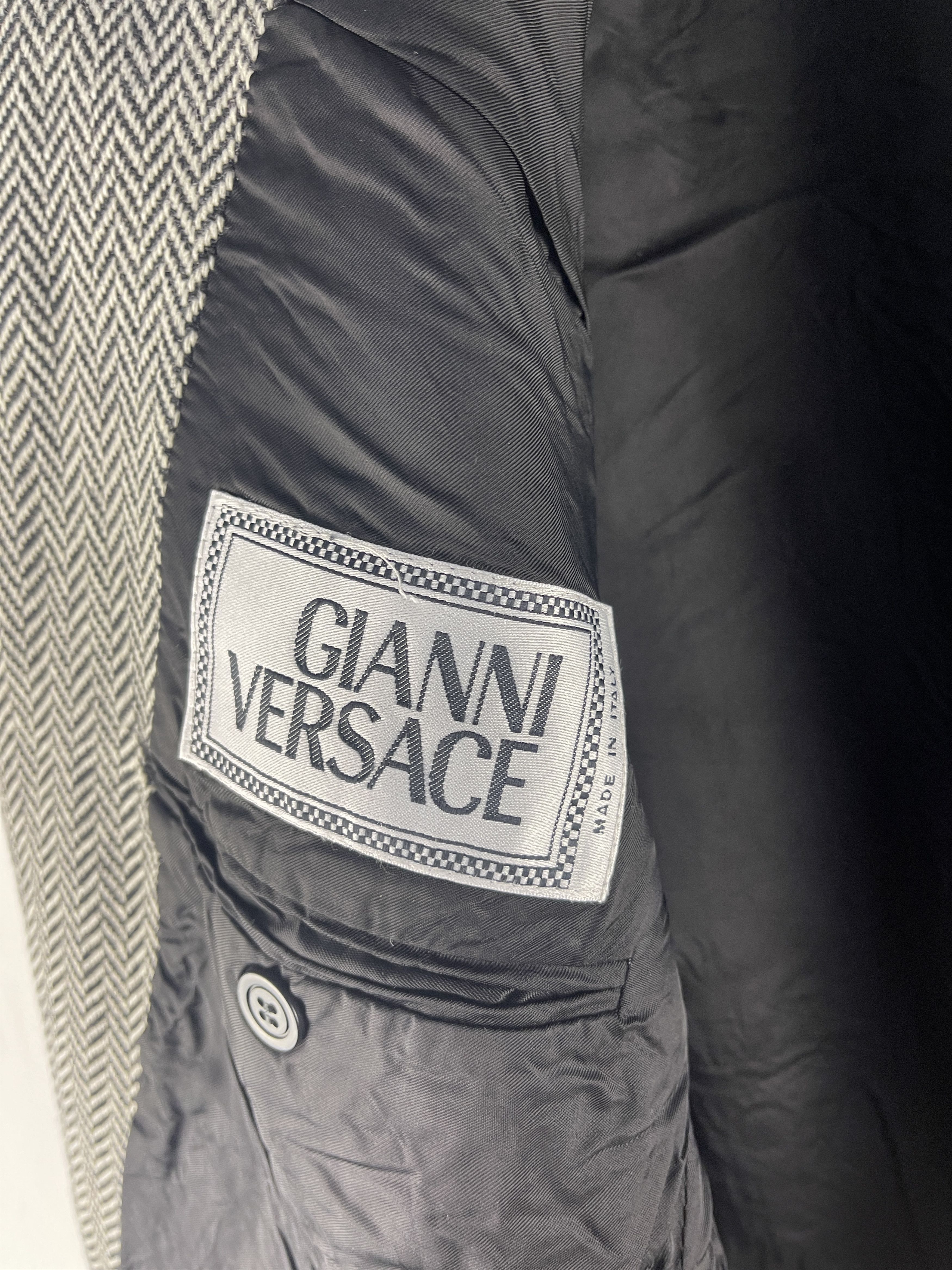 Versace Vintage Gianni Versace Coat Jacket Size US M / EU 48-50 / 2 - 13 Thumbnail