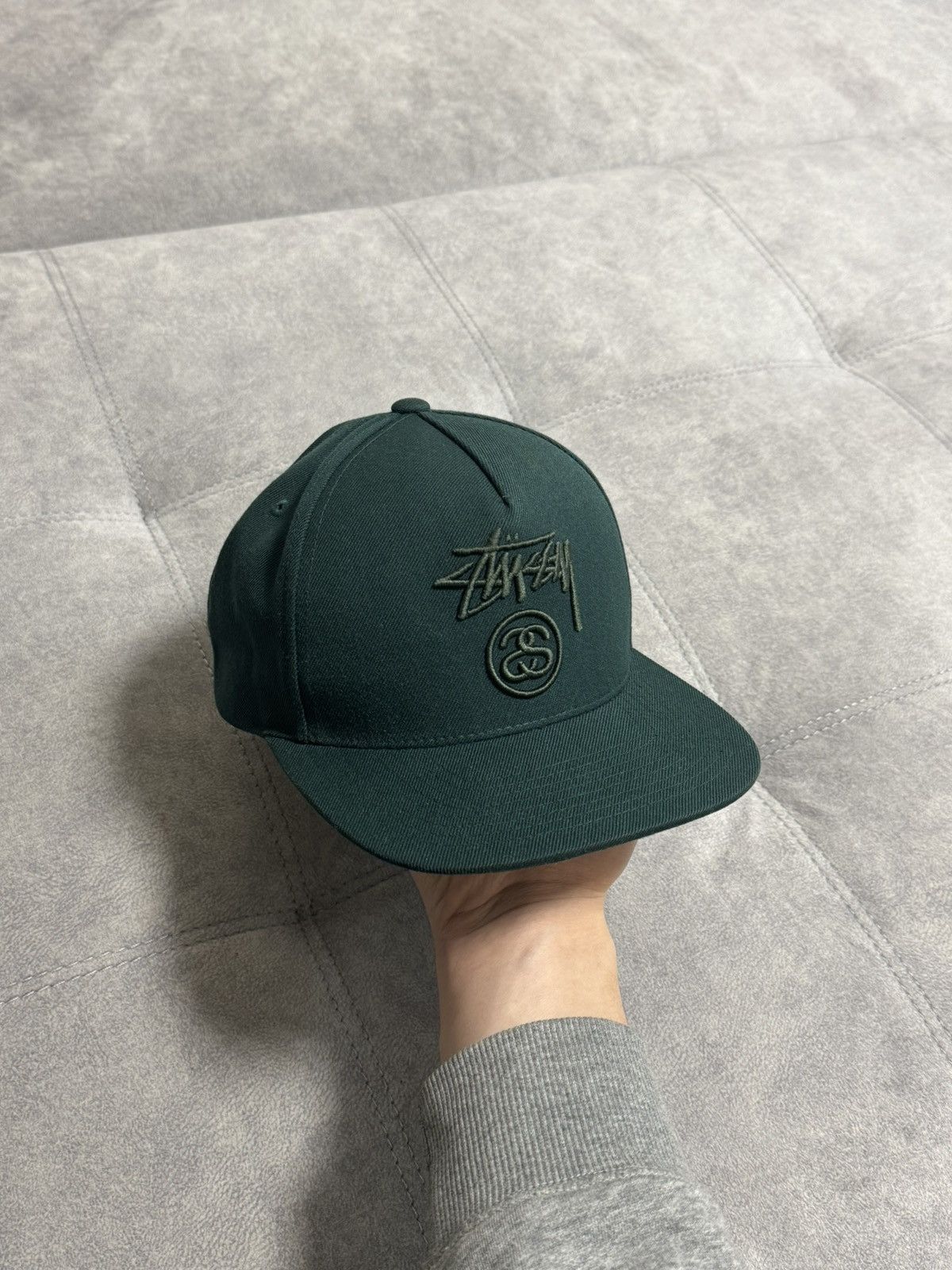 Stussy × Vintage Vintage Stussy cap hat green military Y2K Size ONE SIZE - 3 Thumbnail