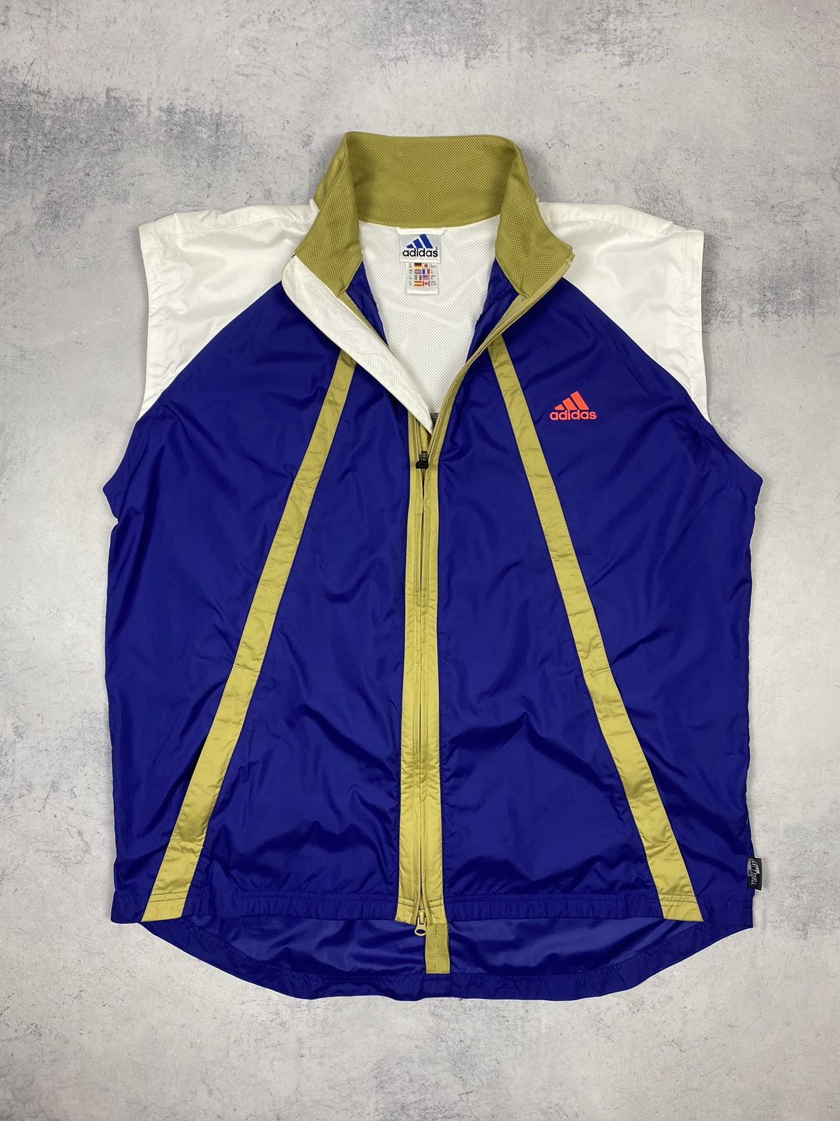 Adidas Vintage 90s Adidas Equipment Nylon Jacket Vest Transformer Size US XL / EU 56 / 4 - 18 Thumbnail