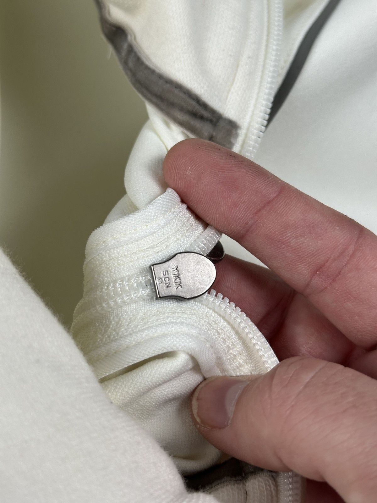 Nike Vintage Nike Mini Swoosh Full Zip Track Jacket Cream Y2K Size XS / US 0-2 / IT 36-38 - 15 Thumbnail