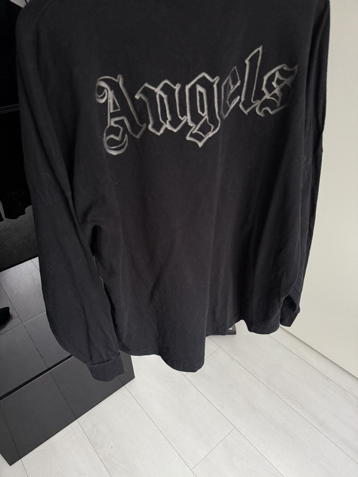 Palm Angels Palm Angels Black Metal Logo Longsleeve T-shirt M Size US M / EU 48-50 / 2 - 2 Thumbnail
