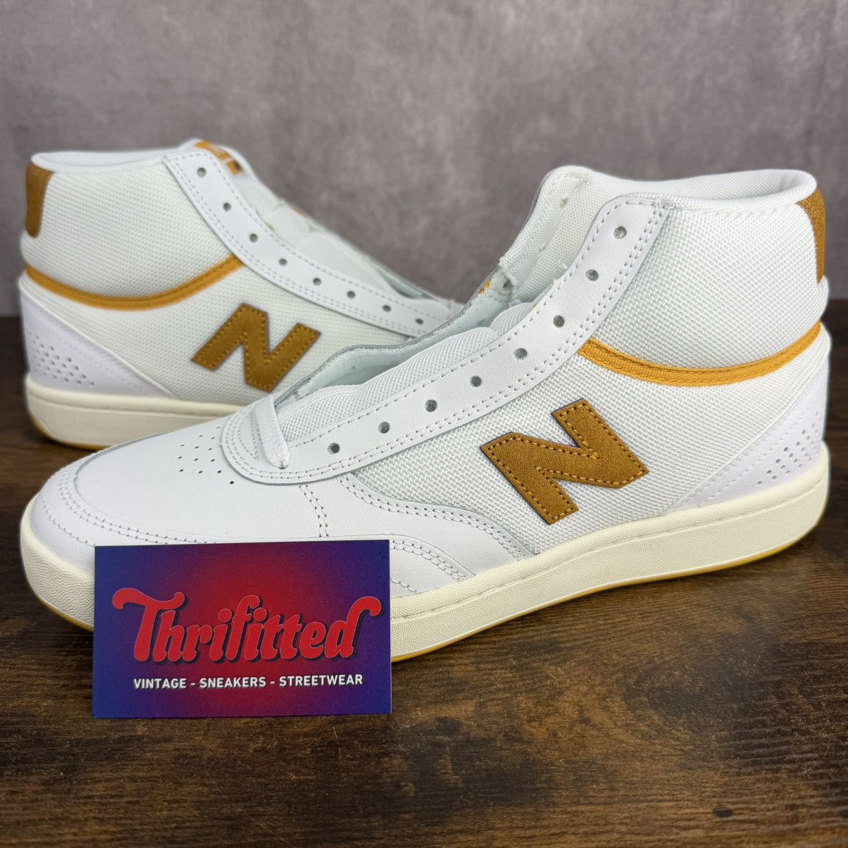 New Balance New Balance Numeric 440 High White Yellow Size 9 NM440HJR OG Size US 9 / EU 42 - 1 Thumbnail