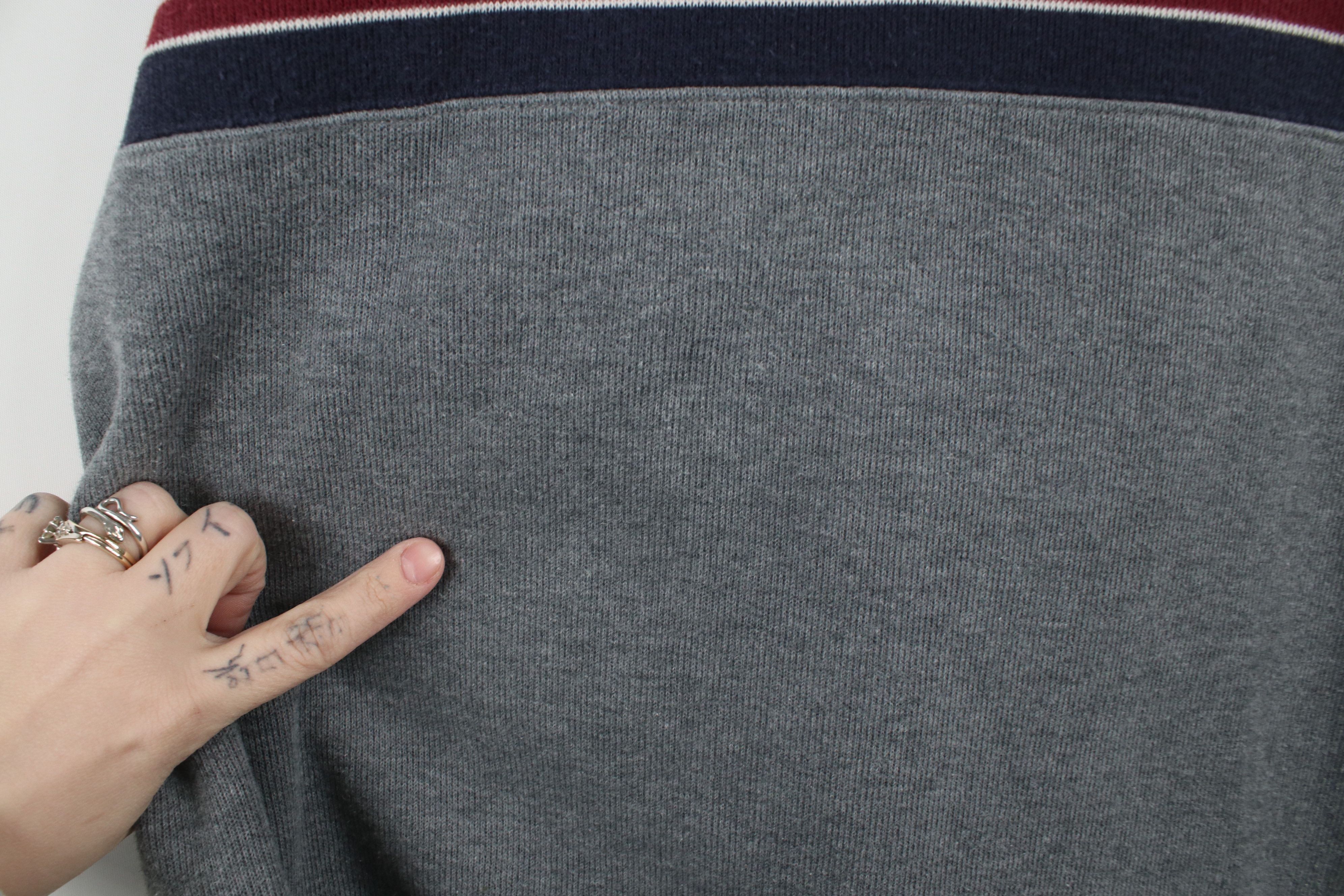 Eddie Bauer × Vintage Vintage 90s Eddie Bauer Ribbed Knit Long Sleeve T-Shirt Gray Size US XXL / EU 58 / 5 - 5 Thumbnail