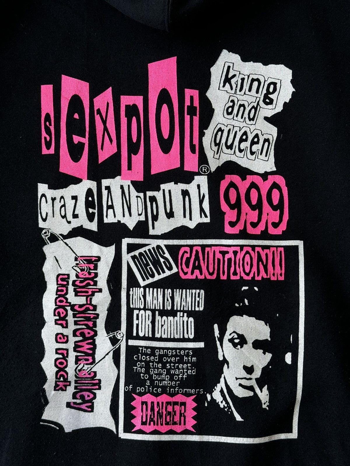 Japanese Brand Sex Pot Revenge Punk Riot Poem Chain Laces Hoodies Size US L / EU 52-54 / 3 - 9 Thumbnail