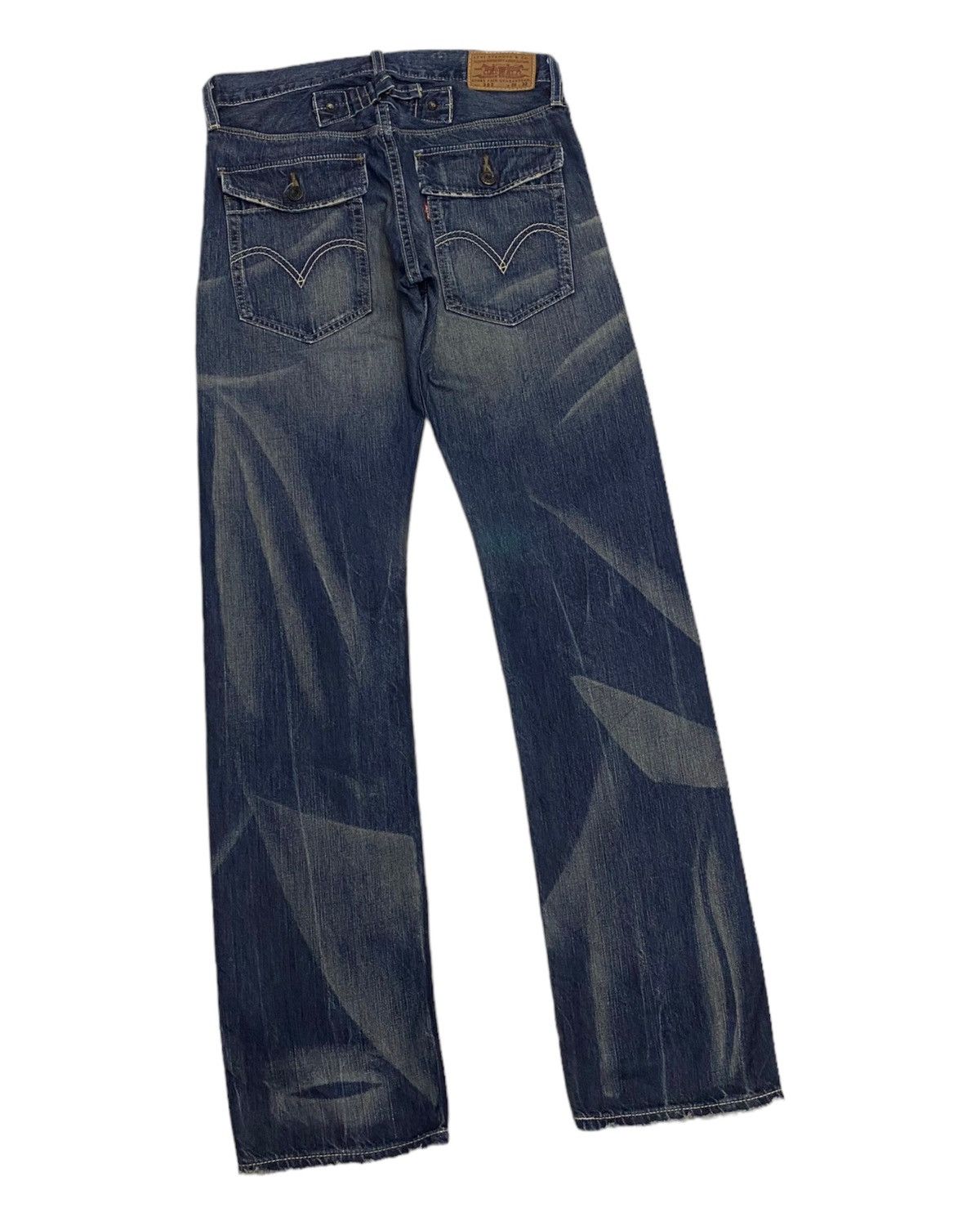Levi's Vintage Clothing × Undercover VTG LEVIS 202🔥BUCKLE BACK DISTRESSED DENIM UNDERCOVER STYLE Size US 29 - 6 Thumbnail