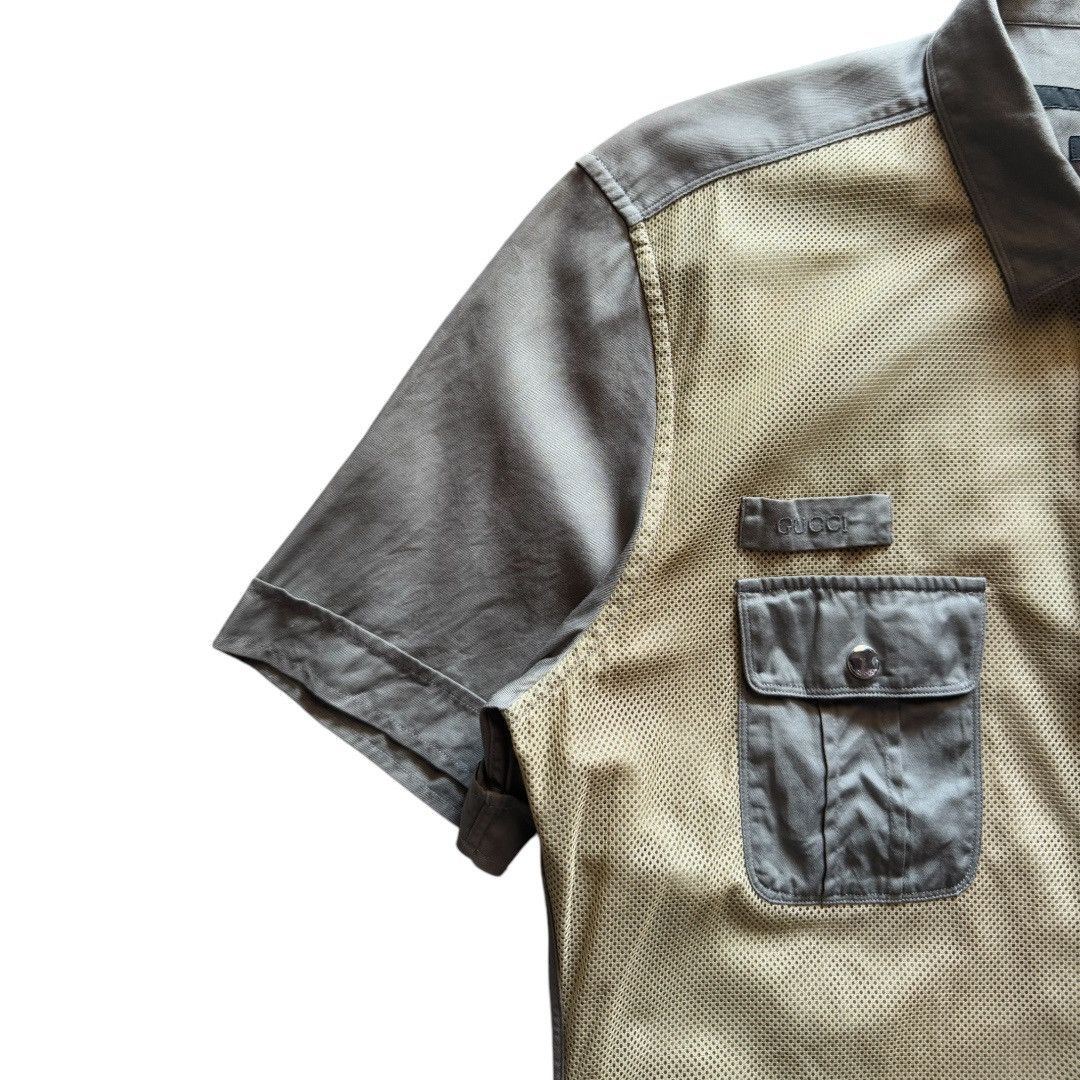 Gucci Gucci 2009 Mesh Cotton Jungle Polo Shirt Size US XS / EU 42 / 0 - 5 Thumbnail