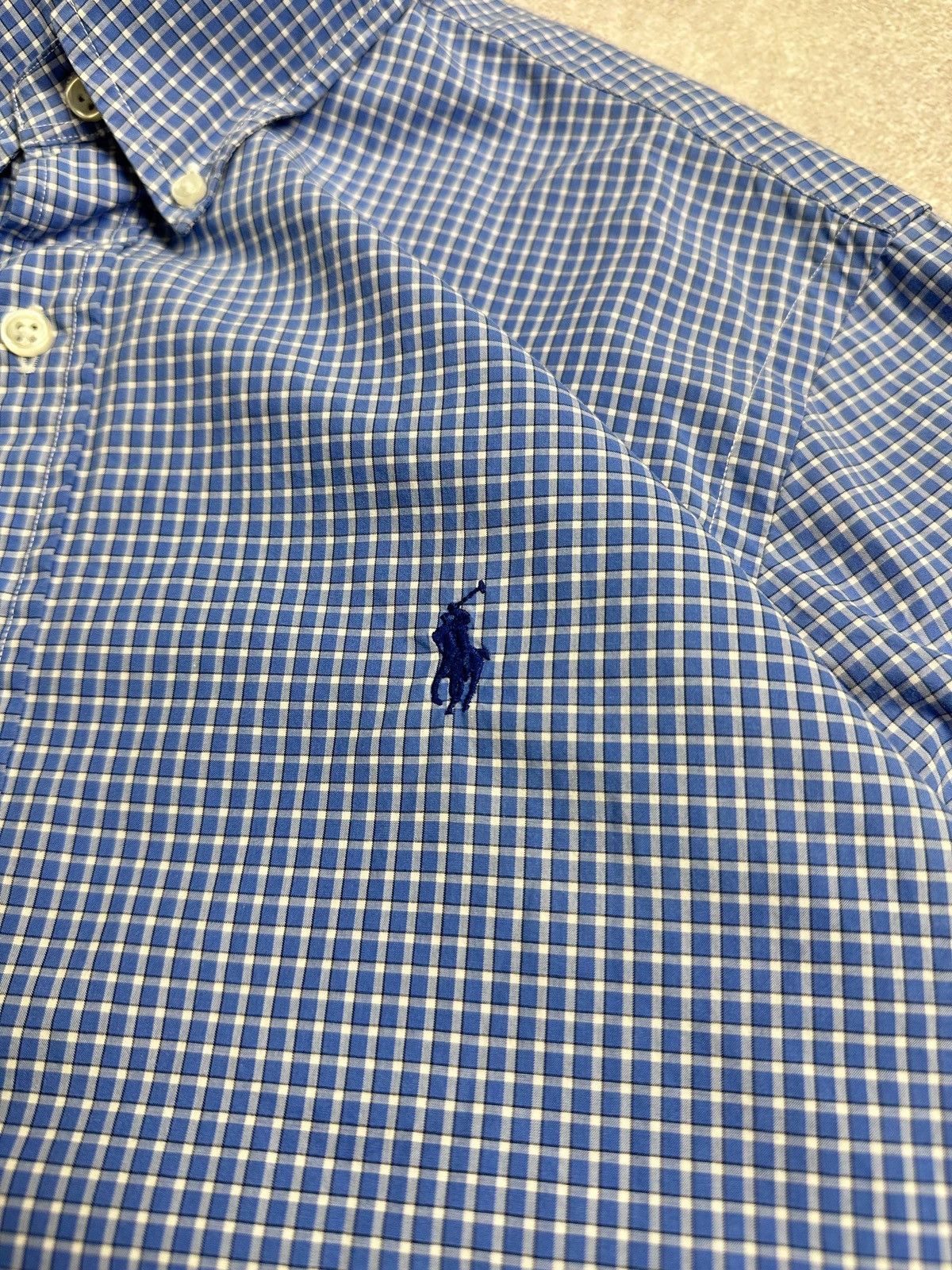 Polo Ralph Lauren Vintage Polo Ralph Lauren Y2K Blue Checkered Shirt M Size US M / EU 48-50 / 2 - 5 Thumbnail
