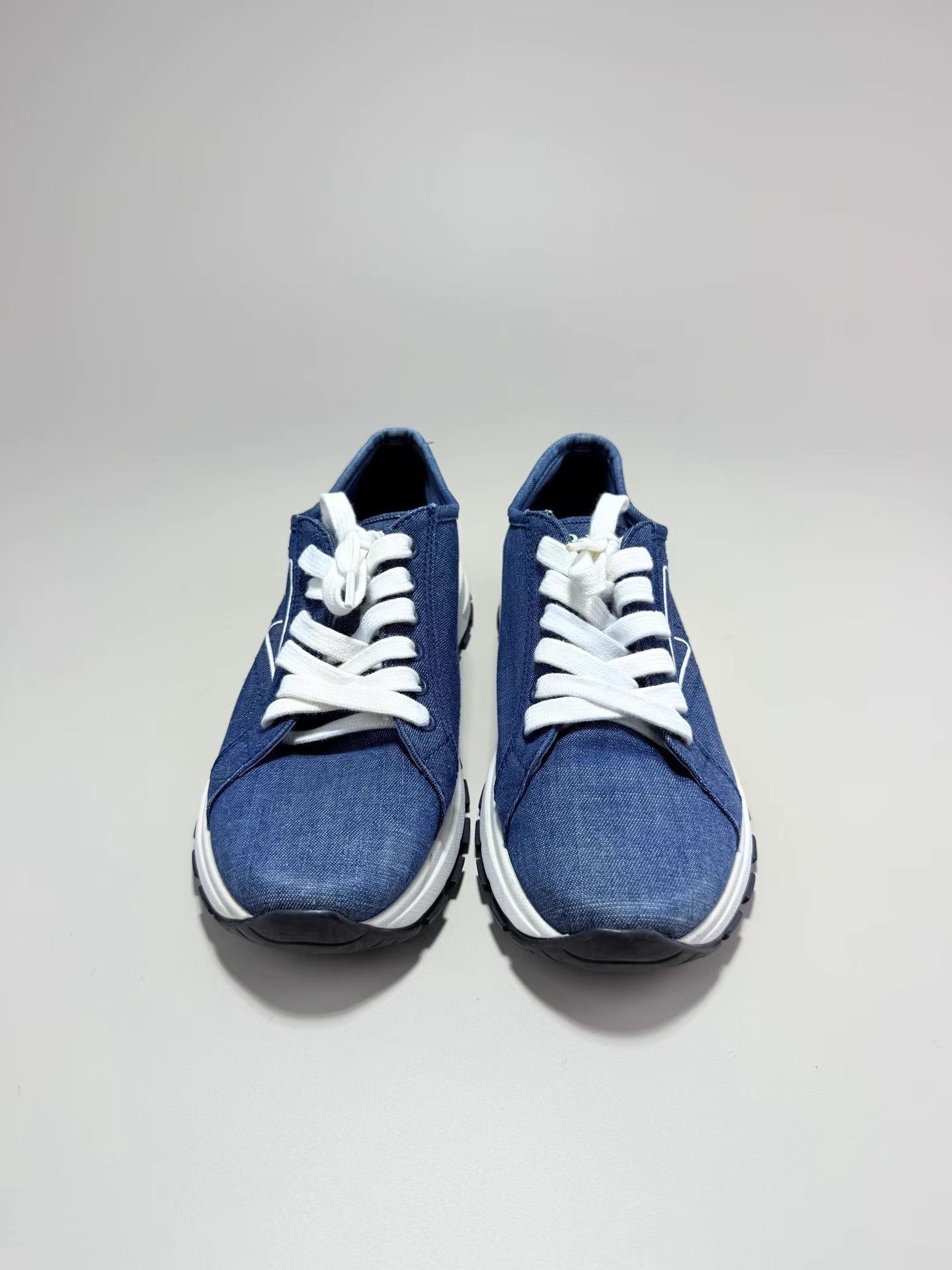 Prada PRADA Denim Triangle Logo Sneakers K1 Size US 8 / IT 38 - 2 Thumbnail