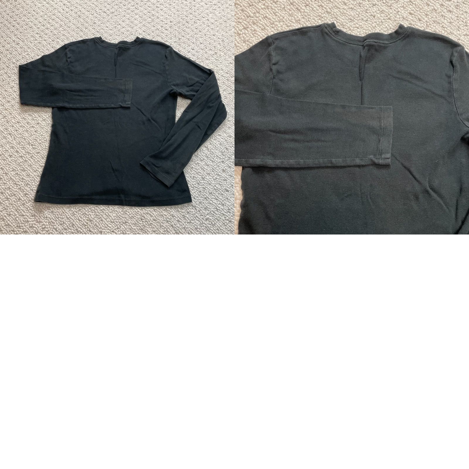 Gap Gap Shirt Juniors Small Black Long Sleeve Soft Cotton Solid Basic Casual Top Size S / US 4 / IT 40 - 8 Thumbnail