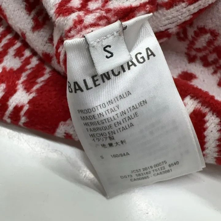 Other Balenciaga Red Logo Long Sleeve Sweatshirt 0079-2507 Size S / US 4 / IT 40 - 4 Thumbnail