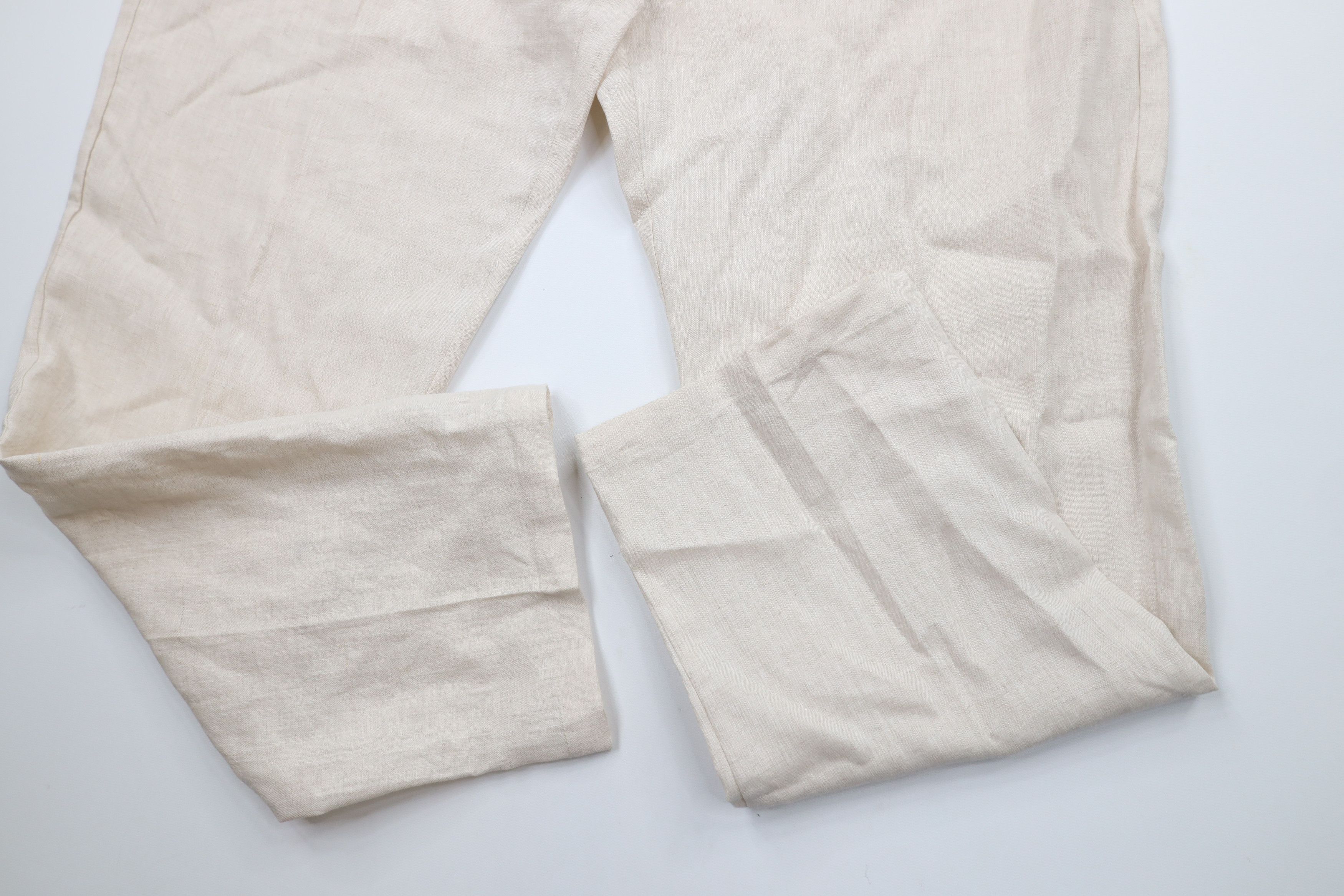 Vintage Vintage 90s Streetwear Linen Blend Harem Beach Pants Beige Size US 36 / EU 52 - 6 Thumbnail