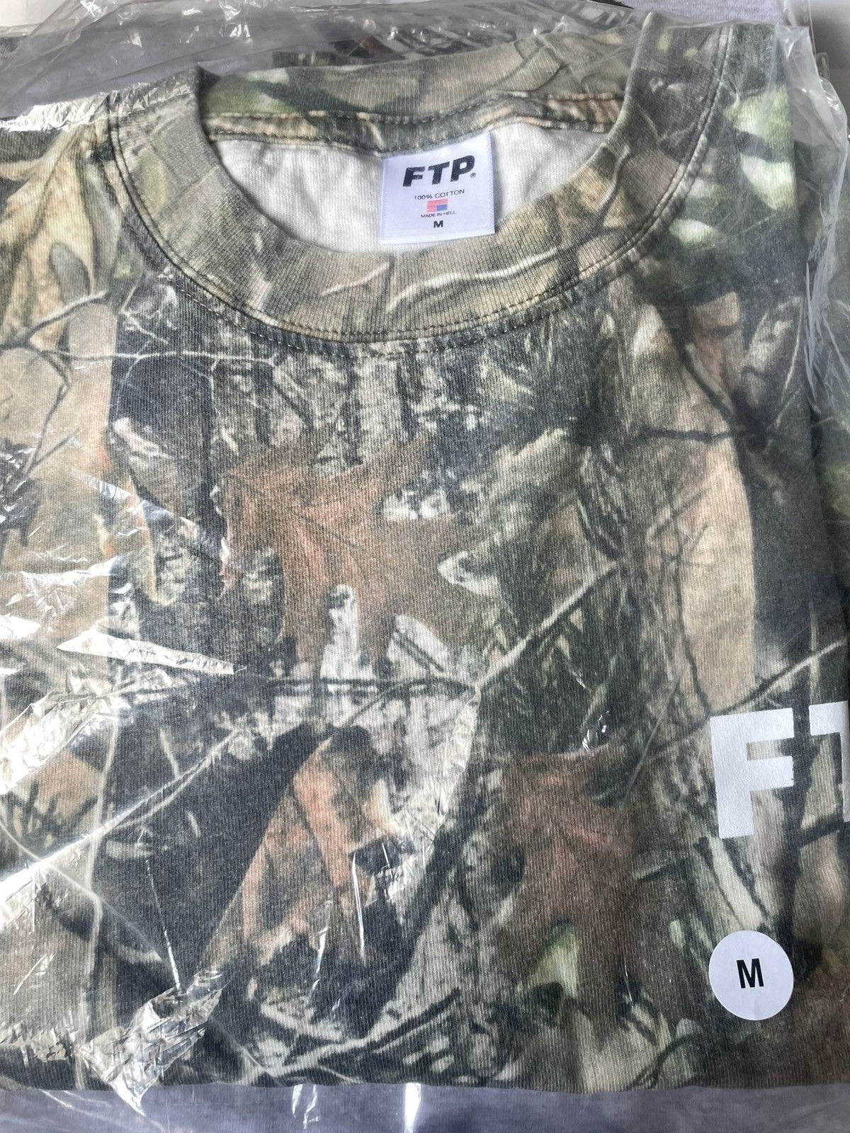 Fuck The Population FTP LOGO TREE CAMO TEE MEDIUM Size US M / EU 48-50 / 2 - 3 Thumbnail