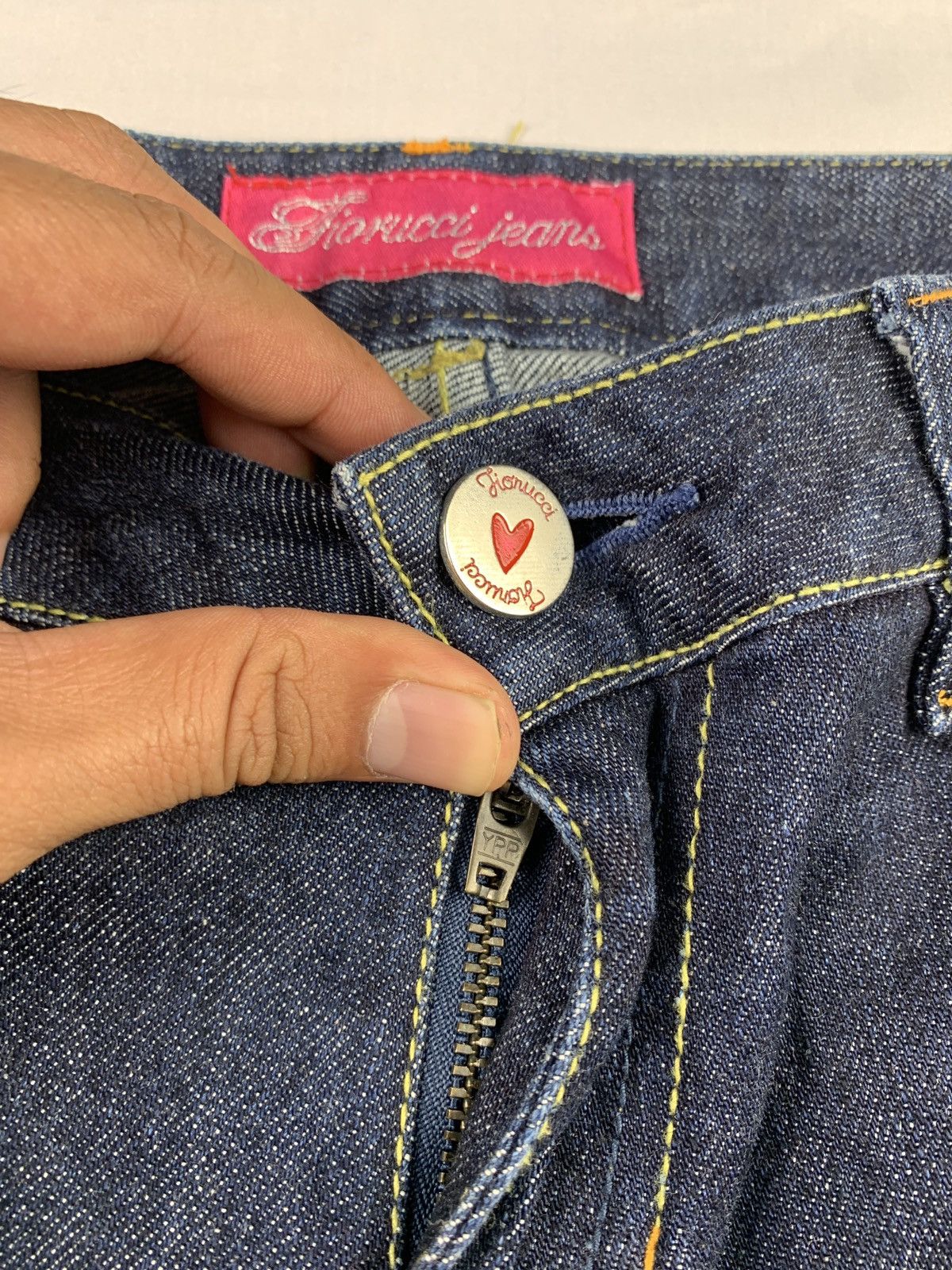 Fiorucci y2k Fiorucci Italy Angel Poem Cute Pop Wings Jeans Shorts Size 28" / US 6 / IT 42 - 9 Thumbnail
