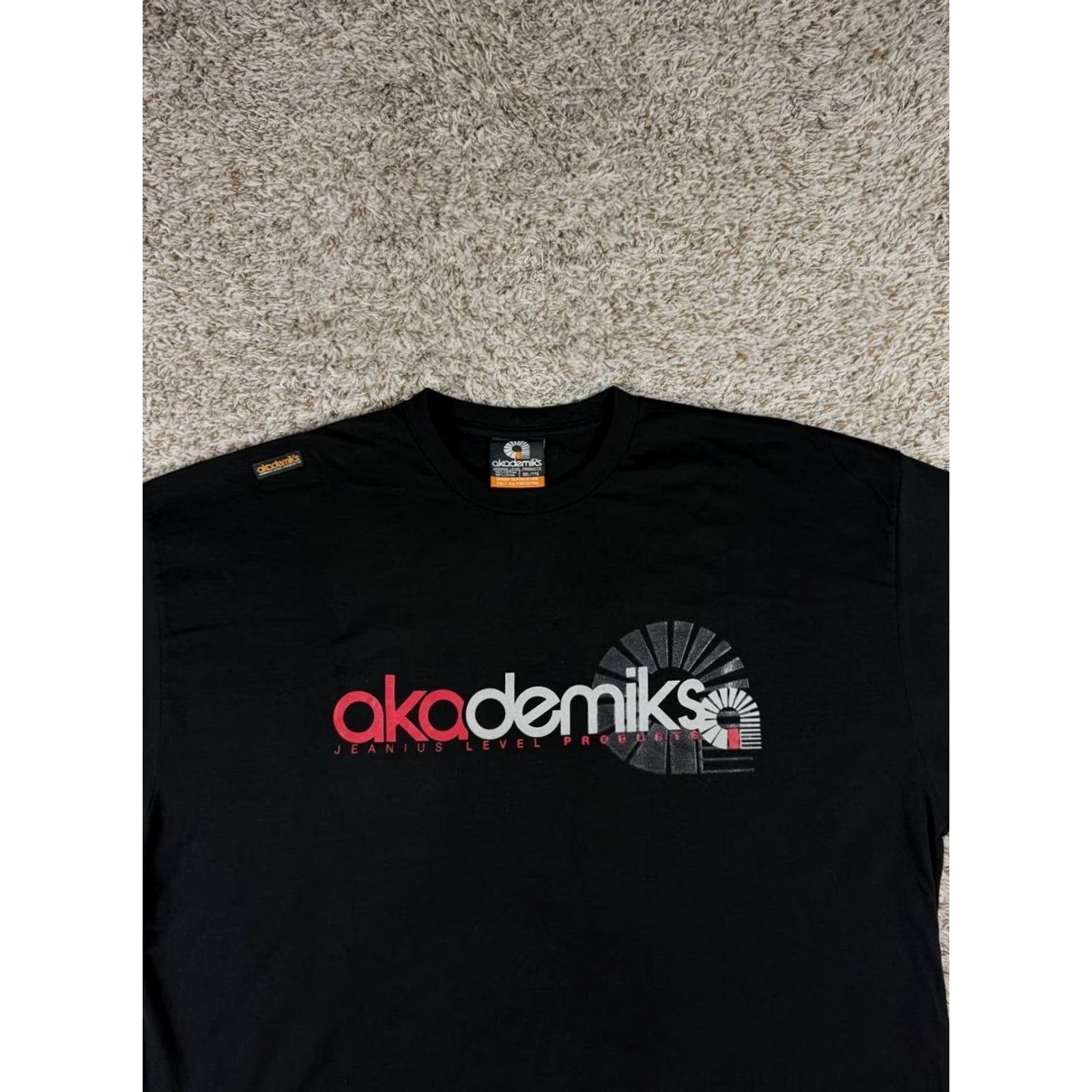 Akademiks VINTAGE Akademiks Shirt XXL Black Hip Hop Graphic Front Back Logo Tee Men Mens 2XL Summer Spring Fall Graphic Print Size US XXL / EU 58 / 5 - 2 Thumbnail