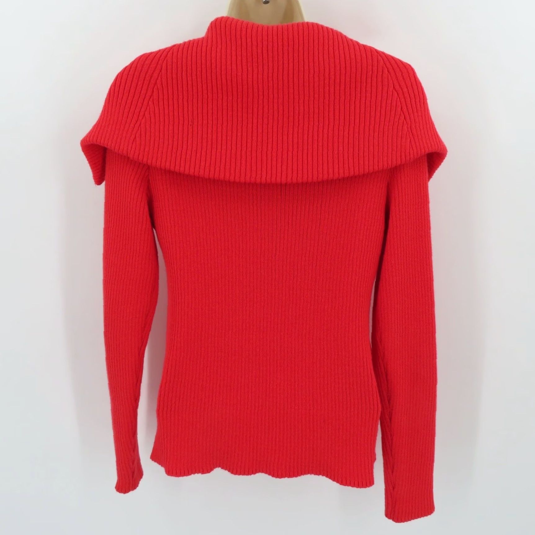 Calvin Klein Calvin Klein Performance Women Jacket S Red Quilted Puff Front Knit Zip Coat Womens Size S / US 4 / IT 40 - 5 Thumbnail