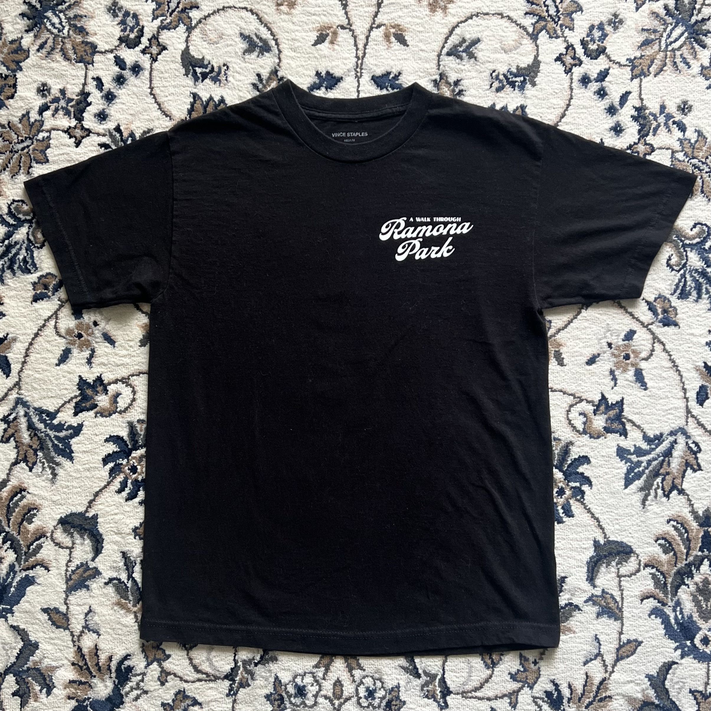 Band Tees Vince Staples: A Walk Through Ramona Park Black Tee Size US M / EU 48-50 / 2 - 1 Thumbnail