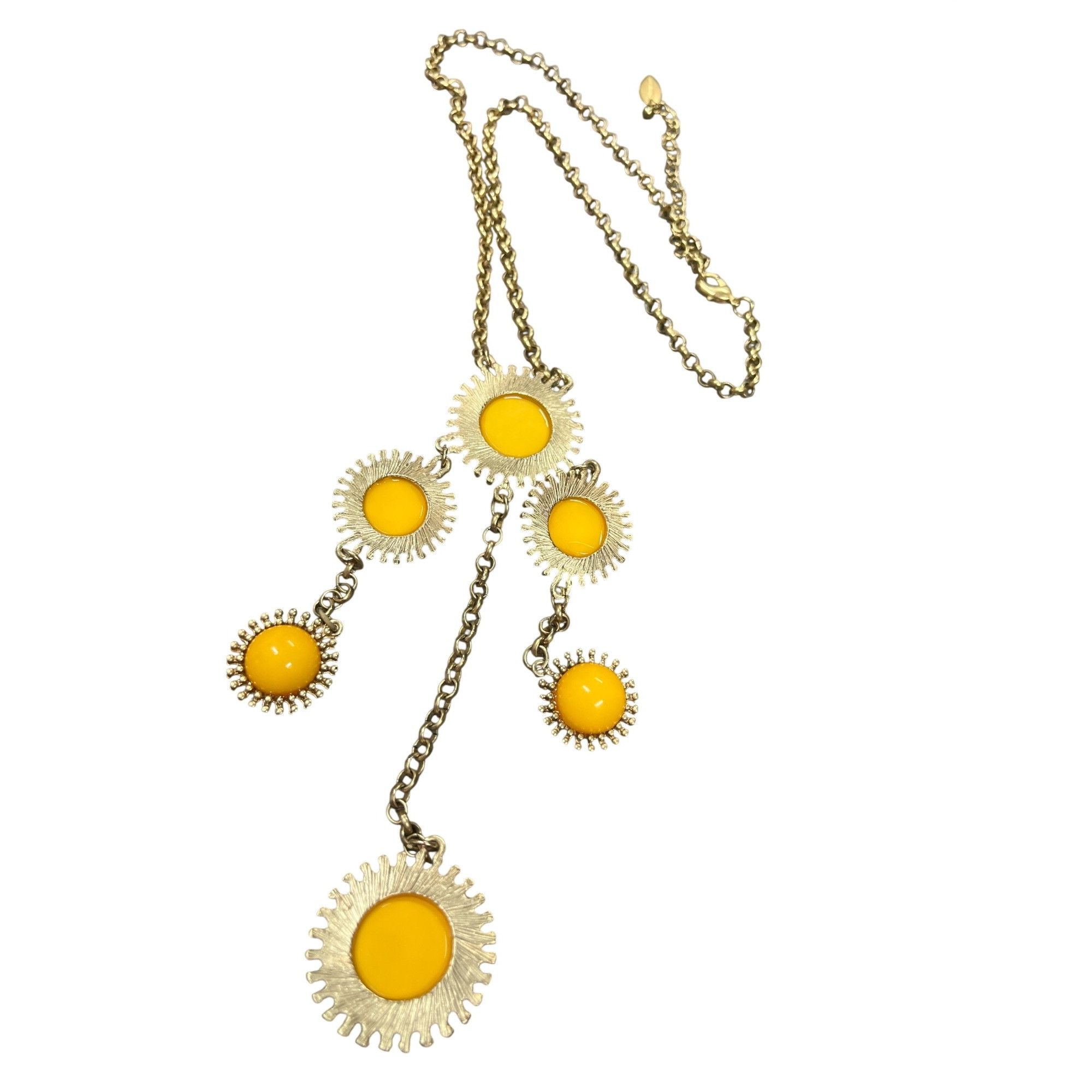 Coldwater Creek Coldwater Creek women's gold plated yellow beaded fashion ne Size ONE SIZE - 9 Thumbnail