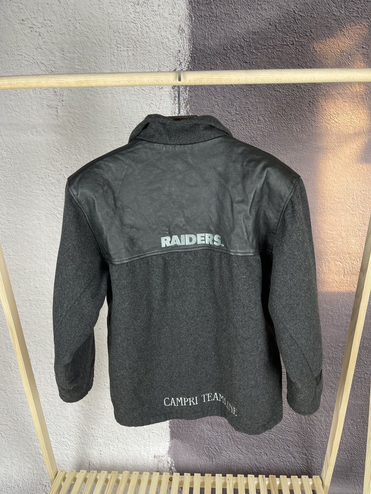 NFL Campri vintage 90s Los Angeles Raiders wool leather coat Size US S / EU 44-46 / 1 - 13 Thumbnail
