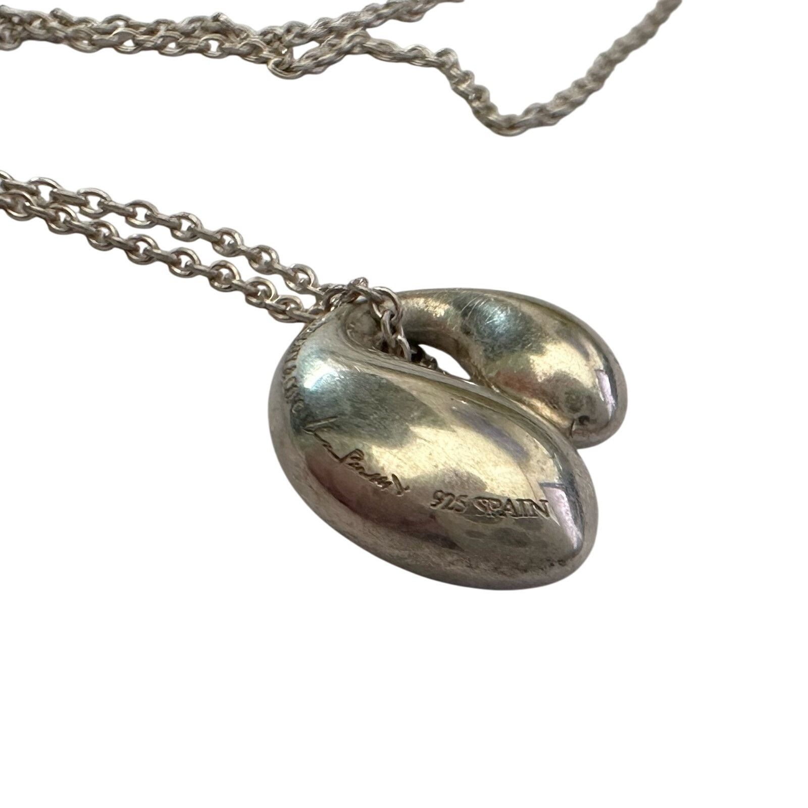 Tiffany & Co. Tiffany & Co Elsa Peretti Double Teardrop Necklace Size ONE SIZE - 11 Thumbnail