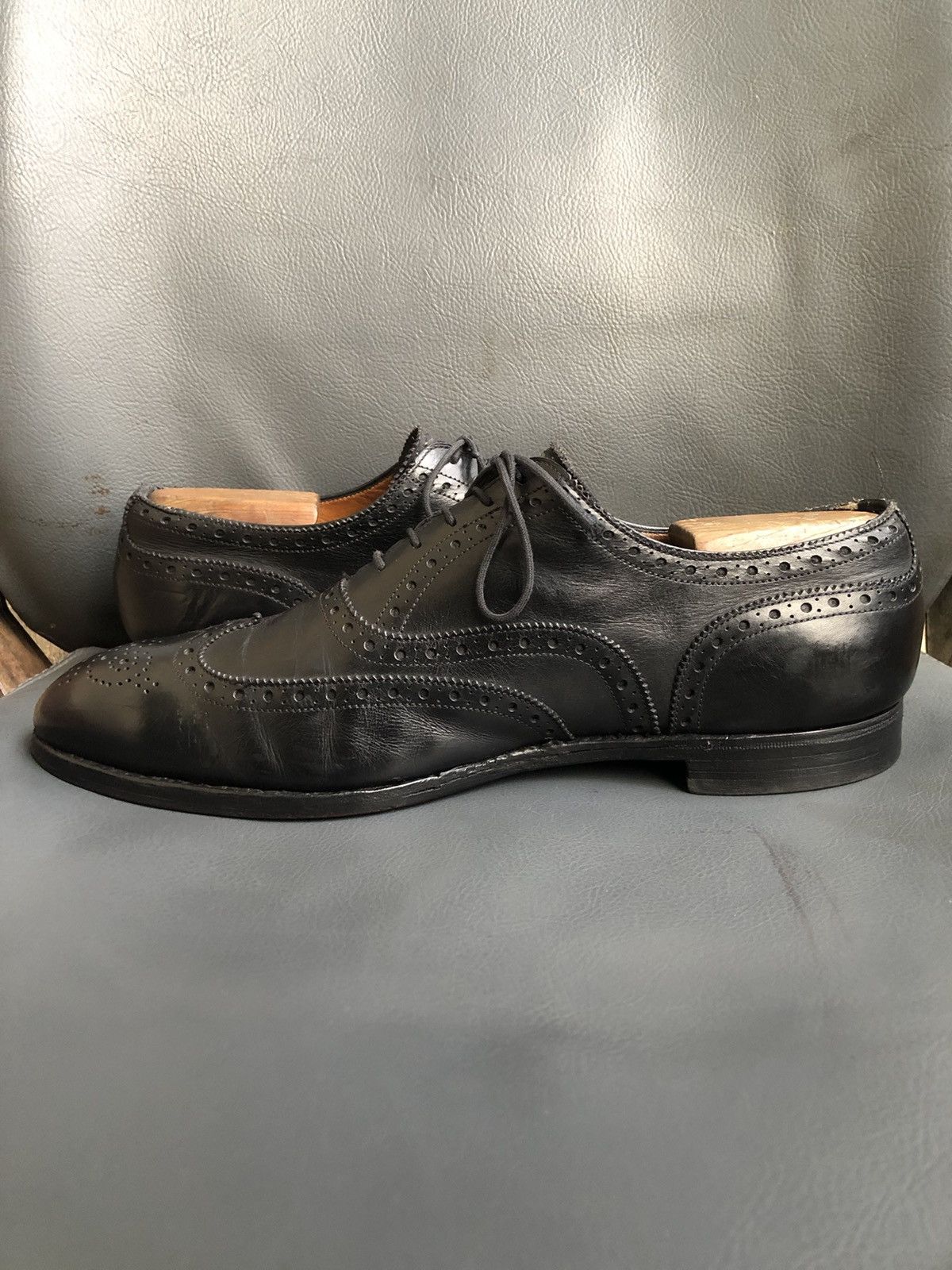 Edward Green Edward Green Black Leather Men’s Dress shoes size 8.5 E Size US 8.5 / EU 41-42 - 8 Thumbnail