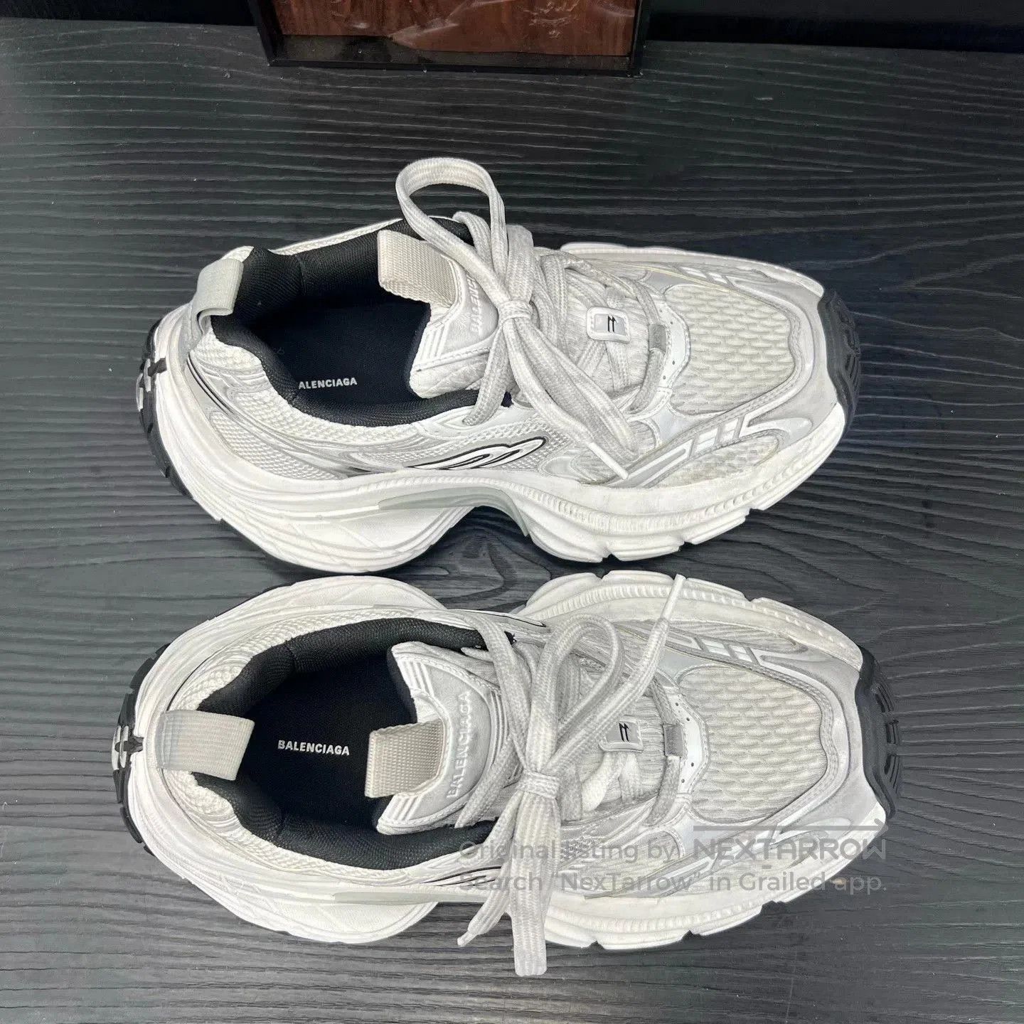 Balenciaga Gray Low-Top Sneakers Size 6. Size US 6 / EU 39 - 8 Thumbnail
