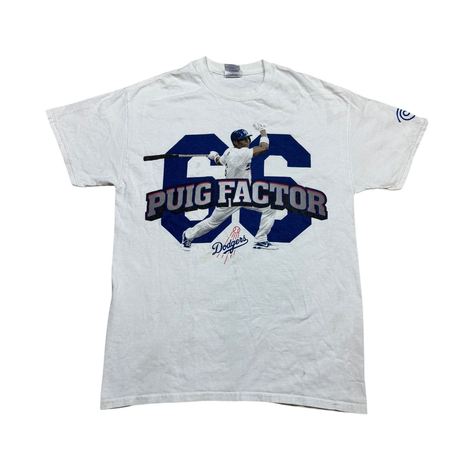 Gildan × MLB Los Angeles Dodgers Puig Factor 66 Short Sleeve Shirt Mens M Size US M / EU 48-50 / 2 - 1 Thumbnail