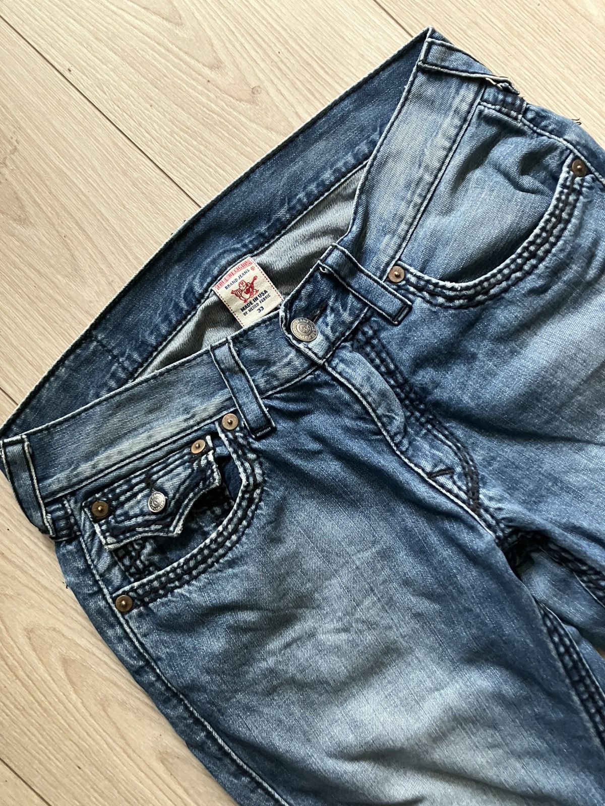 True Religion True Religion W33 Boot Cut Triple Stich Size US 33 - 3 Thumbnail