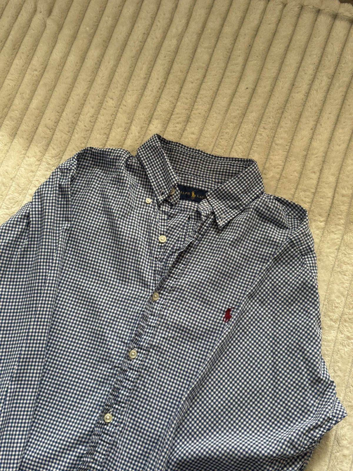 Polo Ralph Lauren Ralph Lauren Checkerboard Shirt Luxury White Blue Size US M / EU 48-50 / 2 - 3 Thumbnail