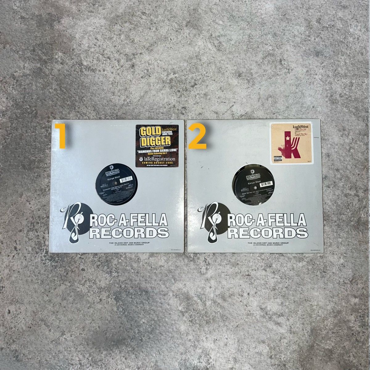 Kanye West 2005 Vintage Rock-A-Fella Single Promo Vinyls Size ONE SIZE - 1 Thumbnail