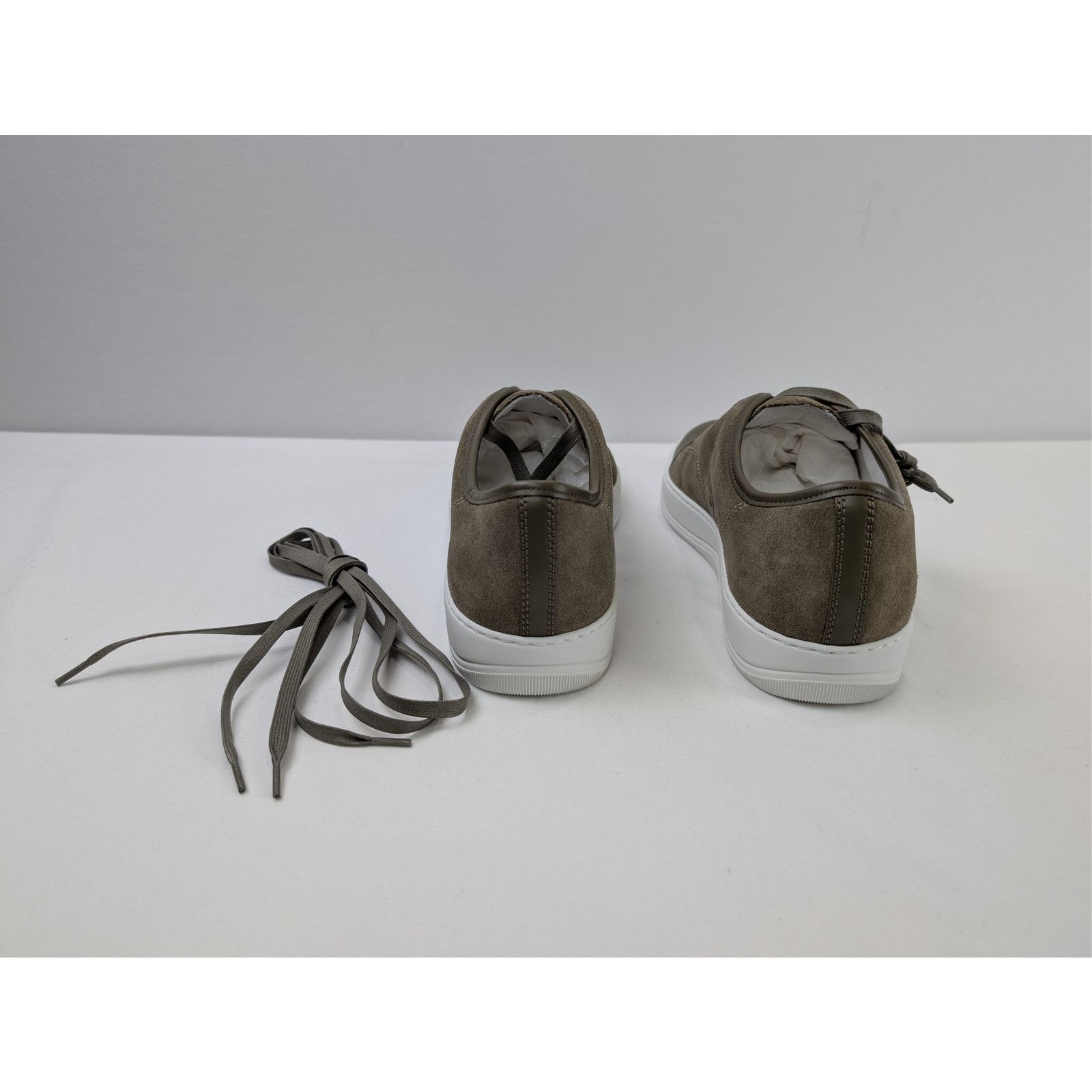 Lanvin o1rshd1 DBB1 Sneakers Shoe in Brown/White Size US 11 / EU 44 - 10 Thumbnail